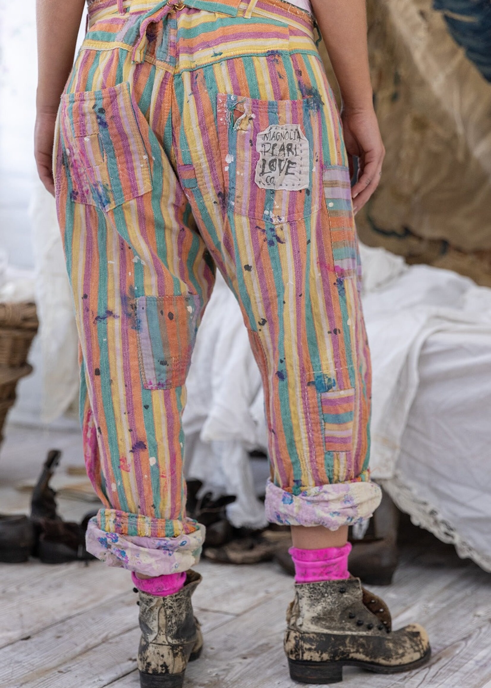 Magnolia Pearl Striped Miner Pants 530 juicy Fruit