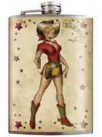 Howdy Boys Cowgirl Flask