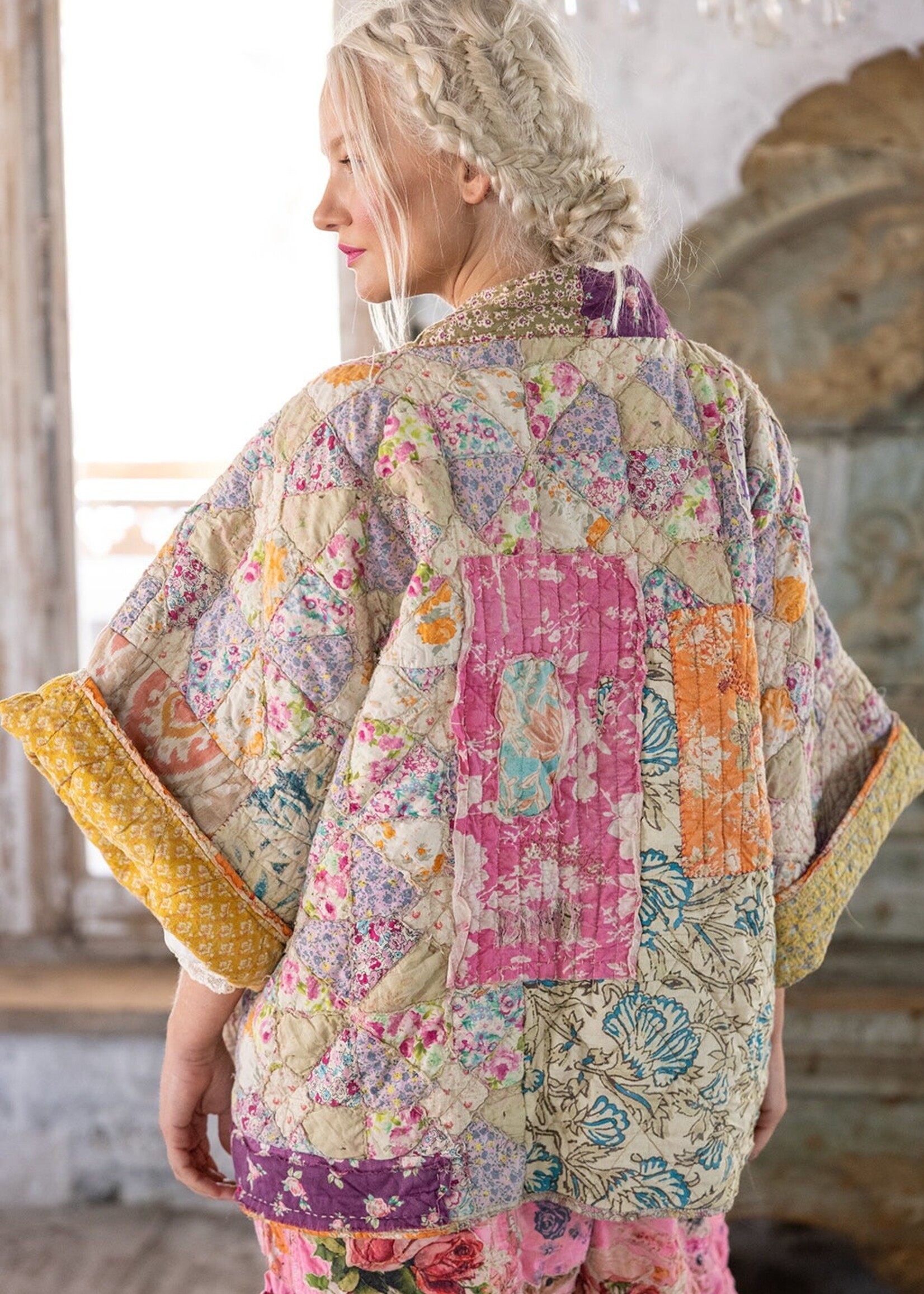 Magnolia Pearl Quiltwork Ainika Kimono Jacket 958 One Size