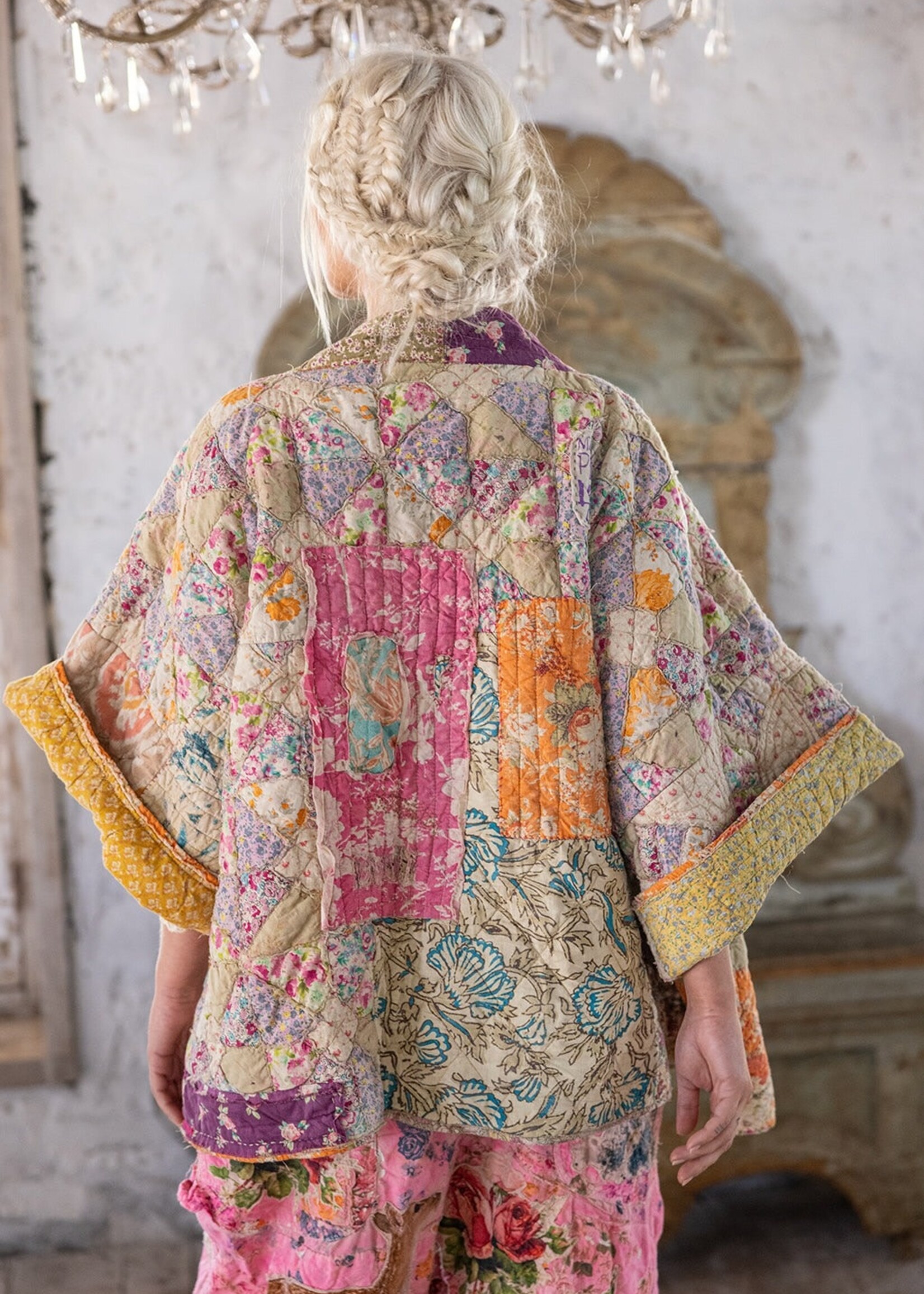 Magnolia Pearl Quiltwork Ainika Kimono Jacket 958 One Size