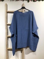 Linen Pocket Tunic Denim One Size