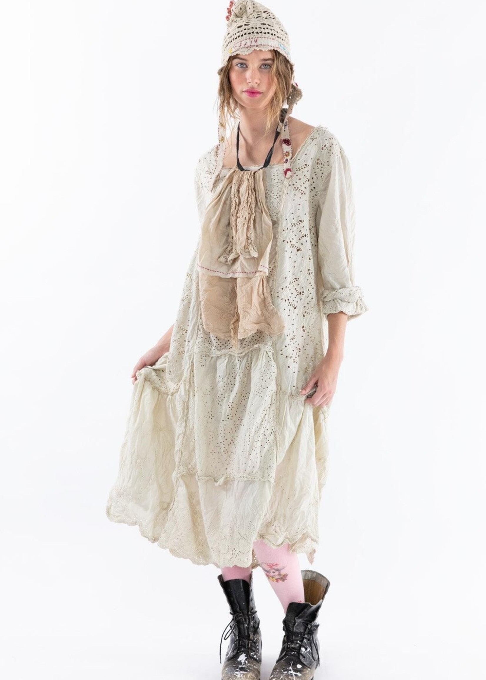 Magnolia Pearl Eyelet Patchwork Helenia Dress 938 Moonlight One Size