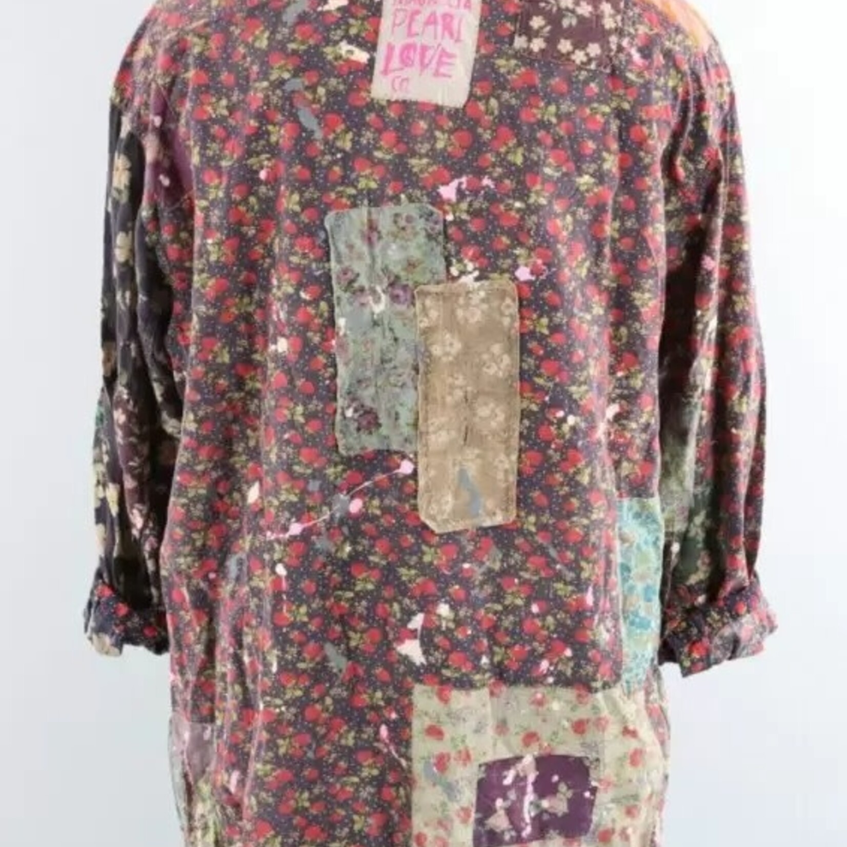 Magnolia Pearl Patchwork Adison Workshirt Top 1744 Big Crush One Size