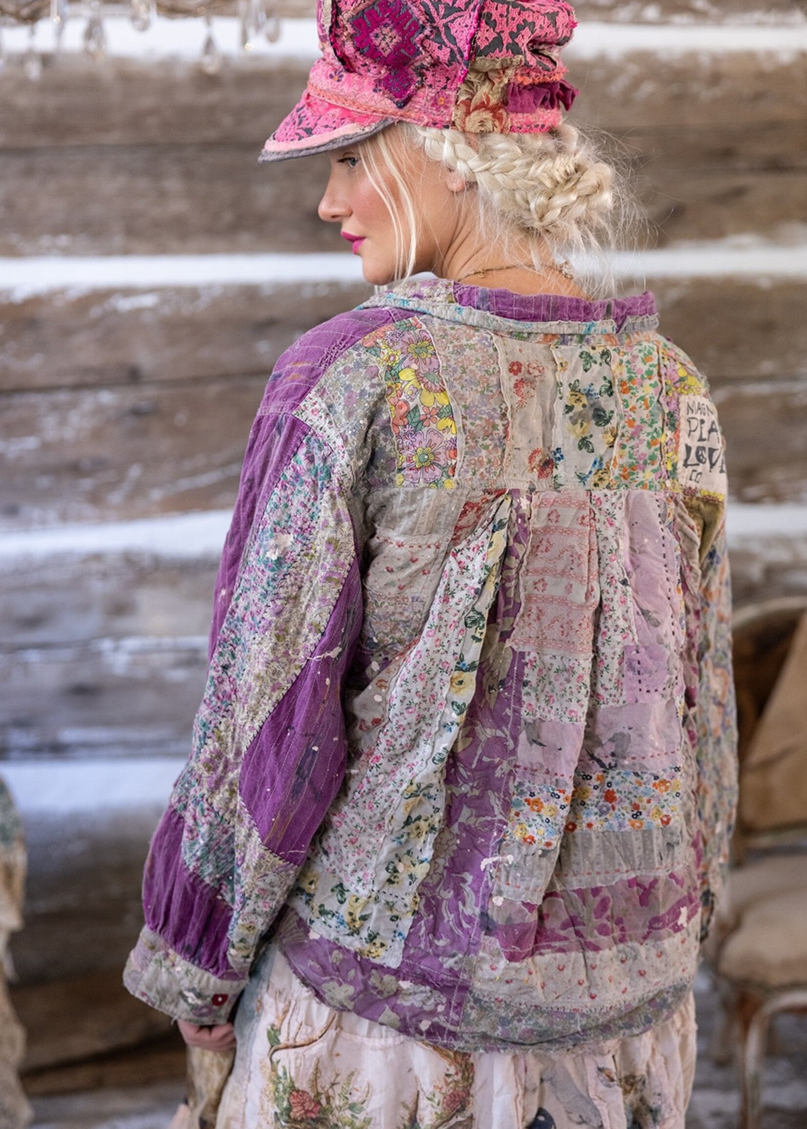 Magnolia Pearl Patchwork Baishan Over Shirt Top 1693 Gueliz One Size