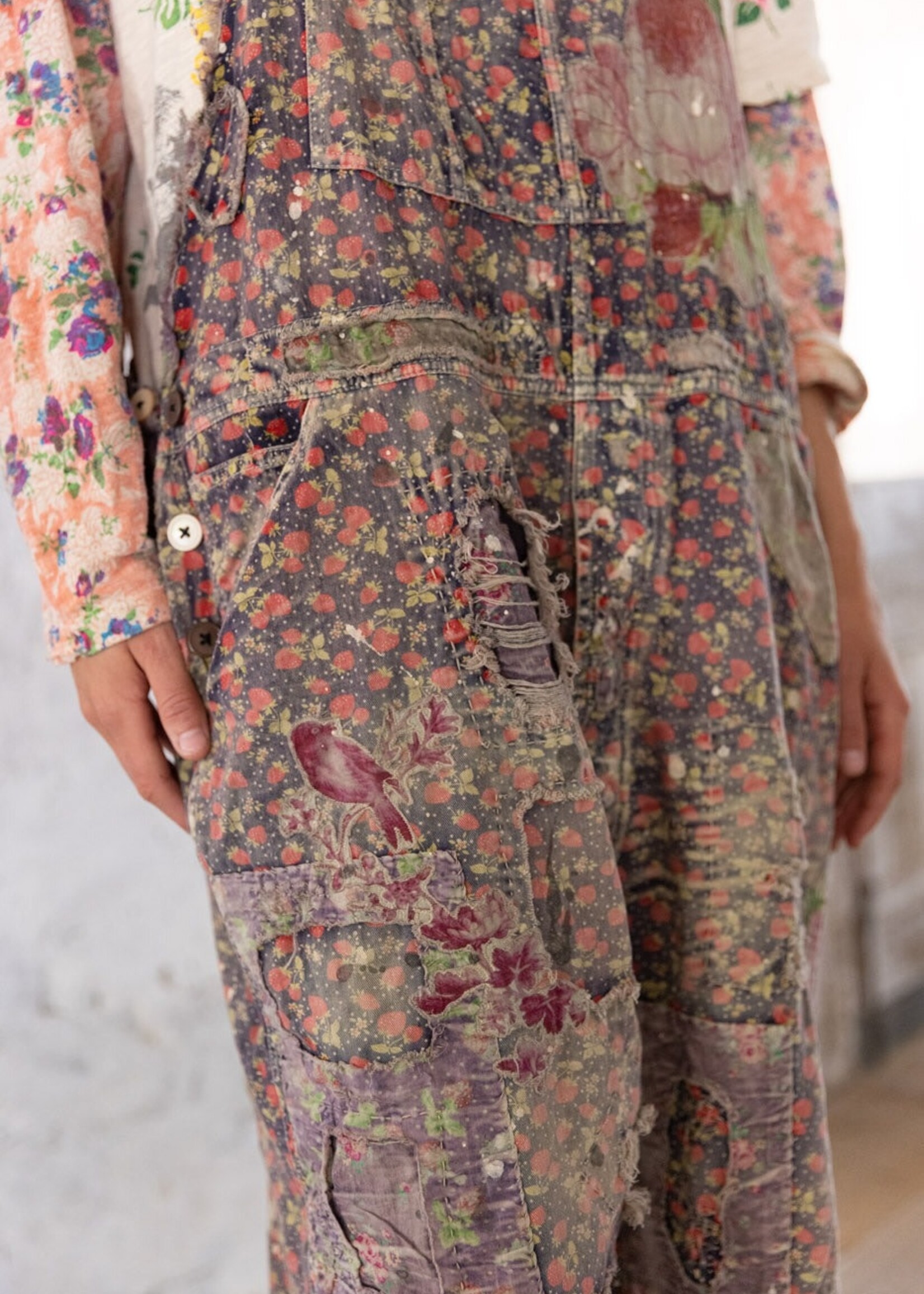 Magnolia Pearl Benjamin Wide Leg OVERALLS 116 Fruit Market One Size