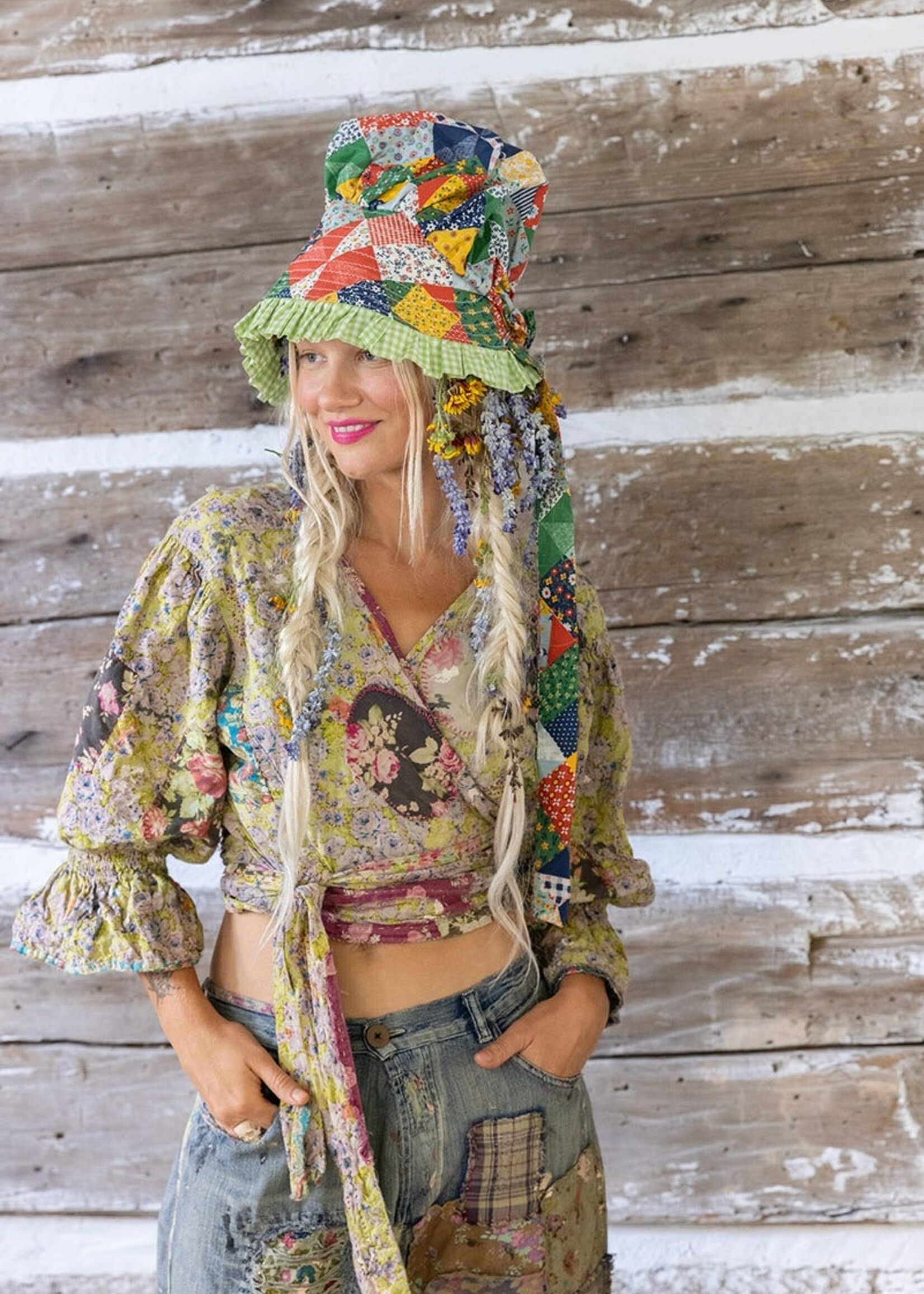 Magnolia Pearl Harmony Wrap Blouse TOP 1792 Wendlyn One Size