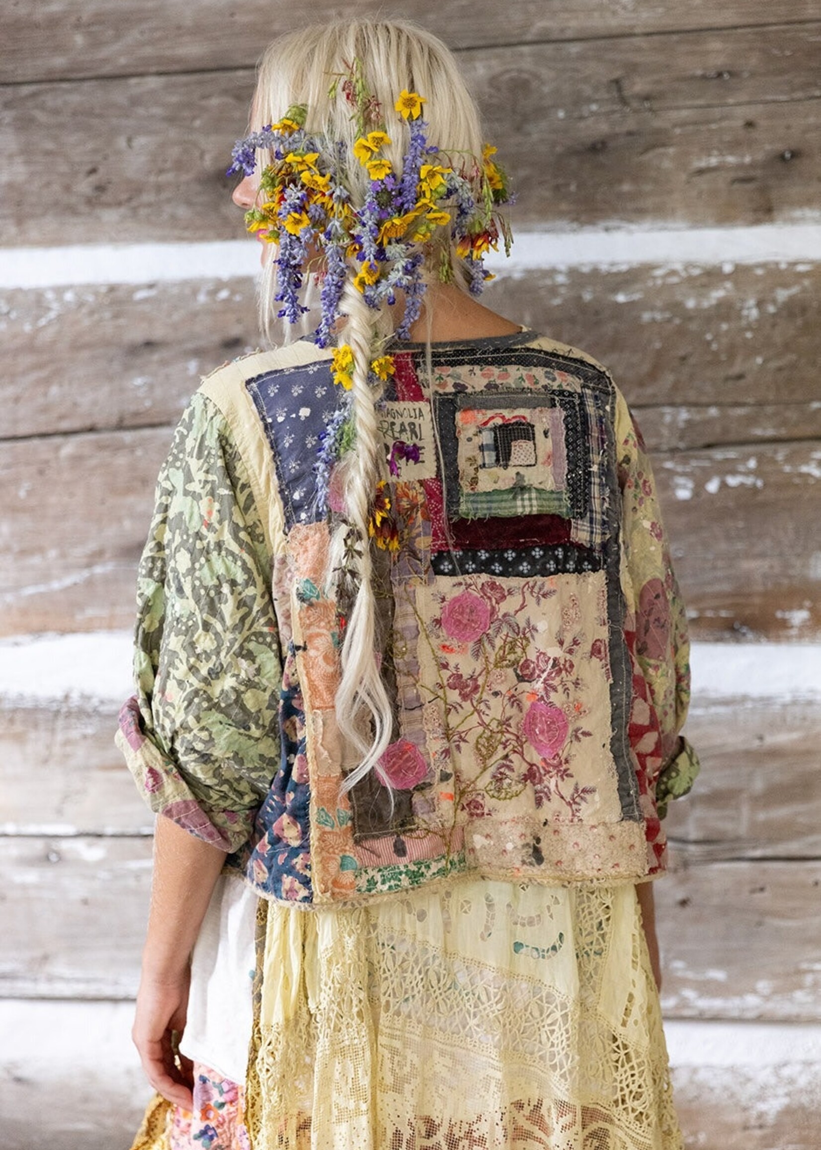 Magnolia Pearl Kalamkari Andhra JACKET 980 Antigua  One Size