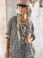 Magnolia Pearl Kelly Western Shirt TOP 640 Faded Denim One Size