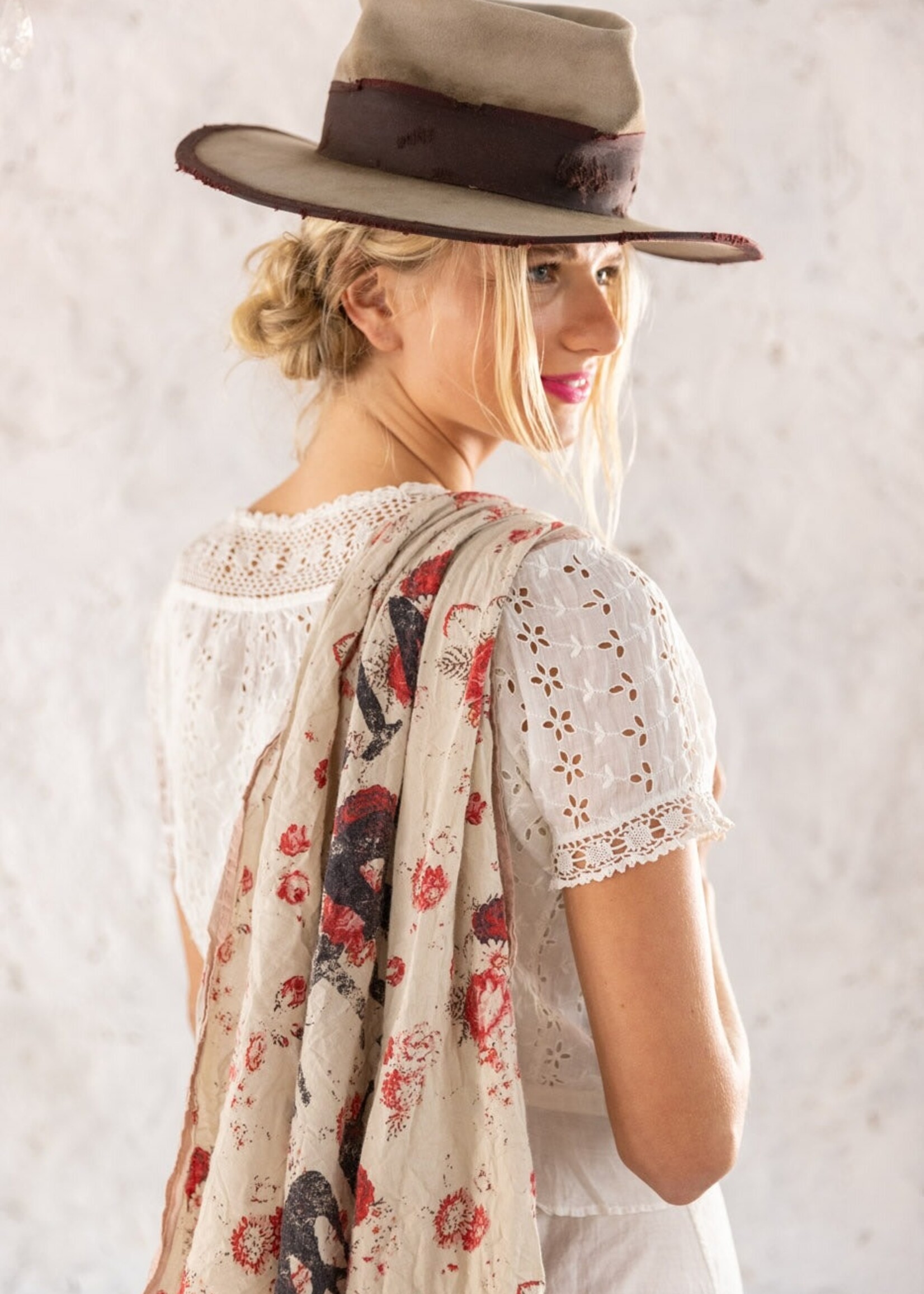 Magnolia Pearl MP Love Co Floral Bandana SCARF 124 Des Rosiers One Size