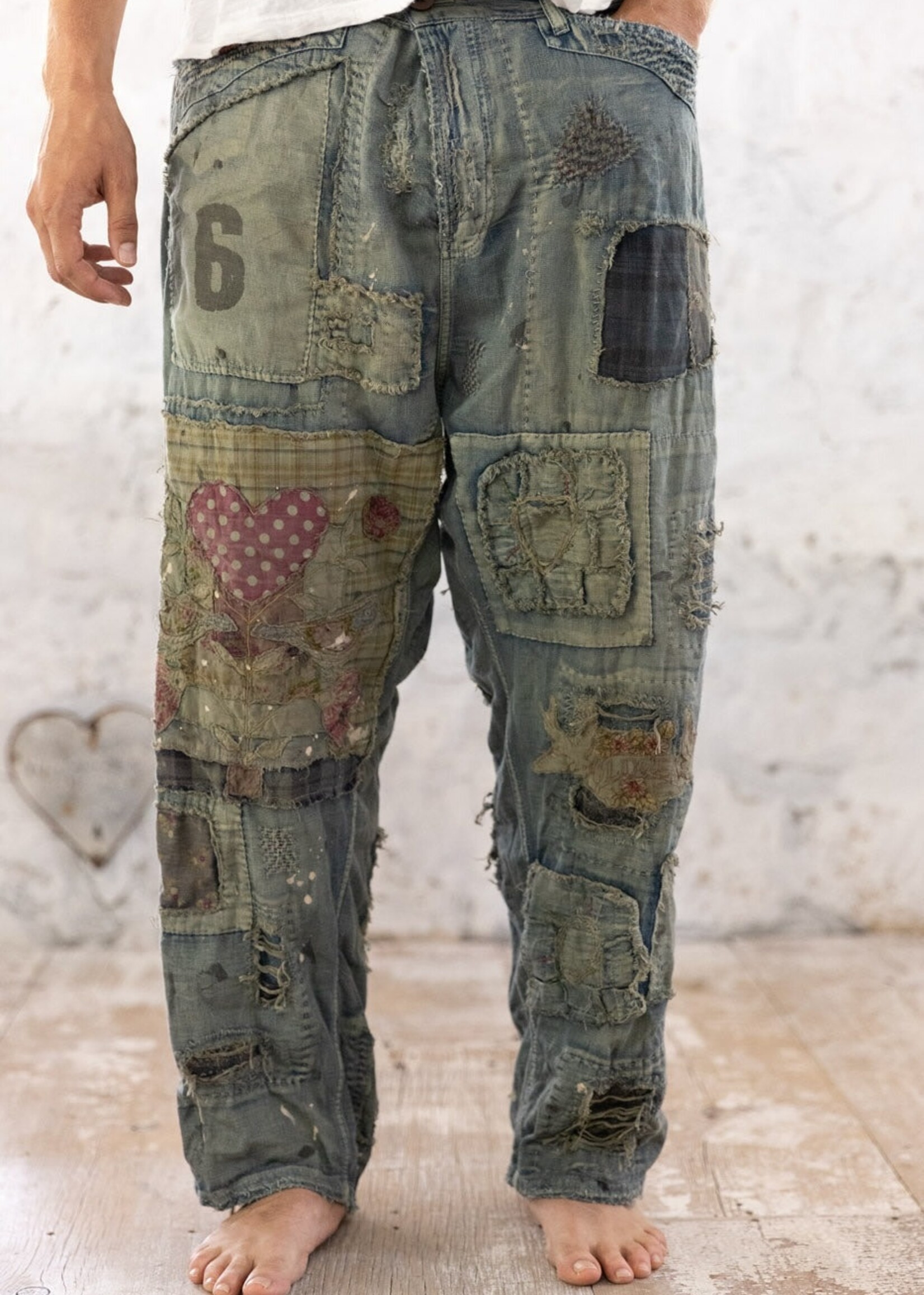 Magnolia Pearl Musette No 6 Denims PANTS 668 Washed Indigo One Size