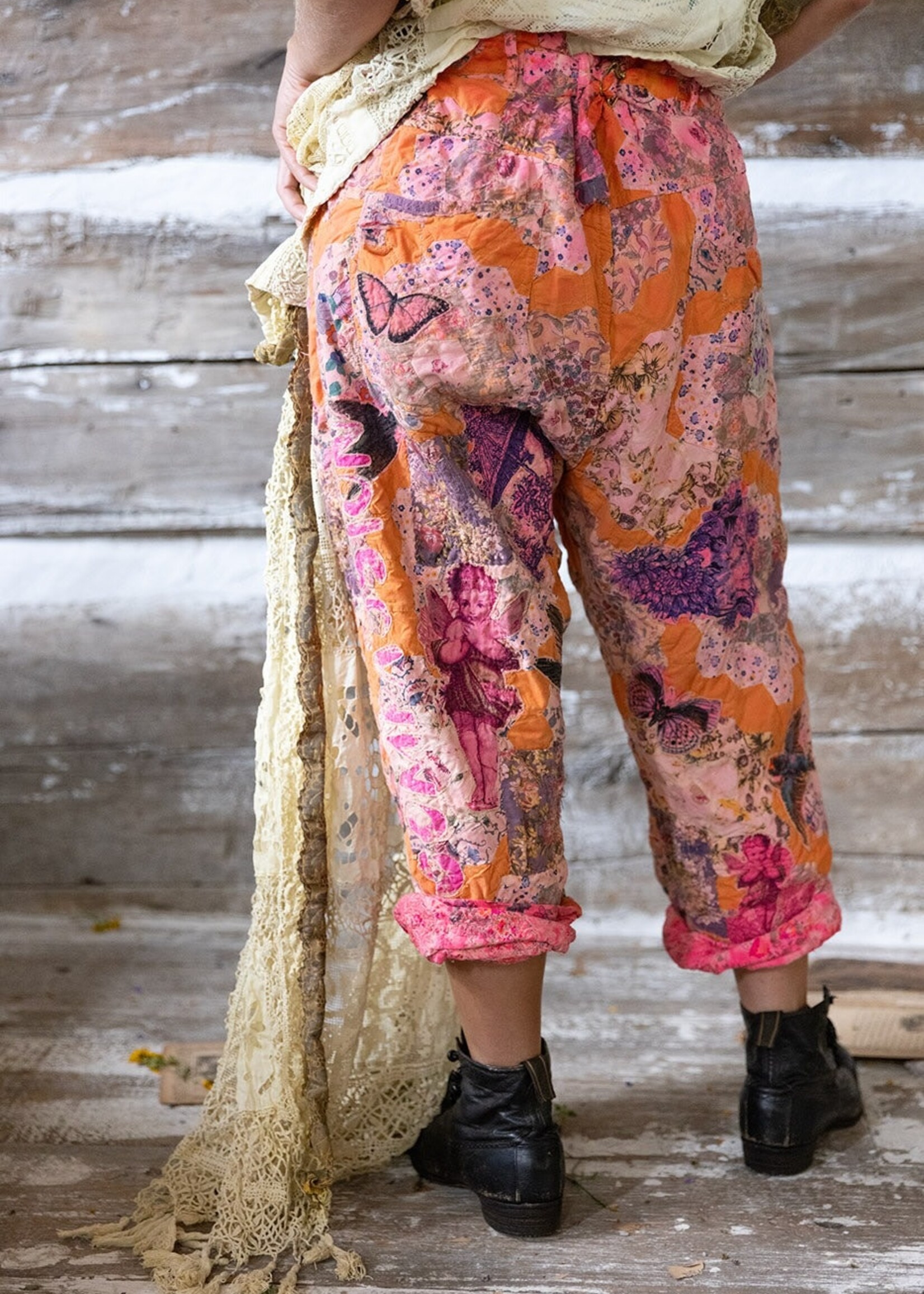 Magnolia Pearl Quit Nature Love Miner PANTS 619 Azalea  One Size