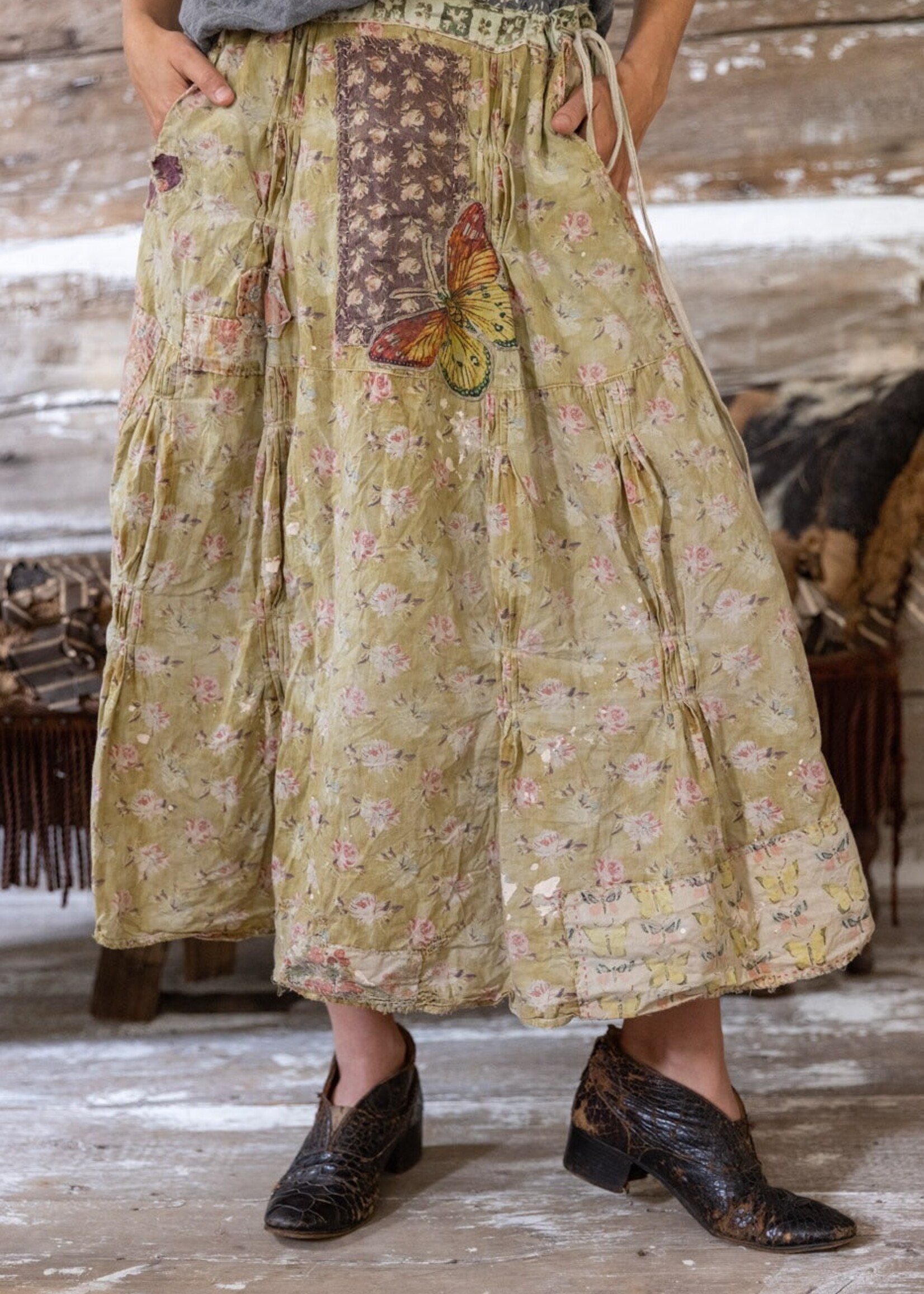 Magnolia Pearl Reza SKIRT 184 Mocha Rose One Size