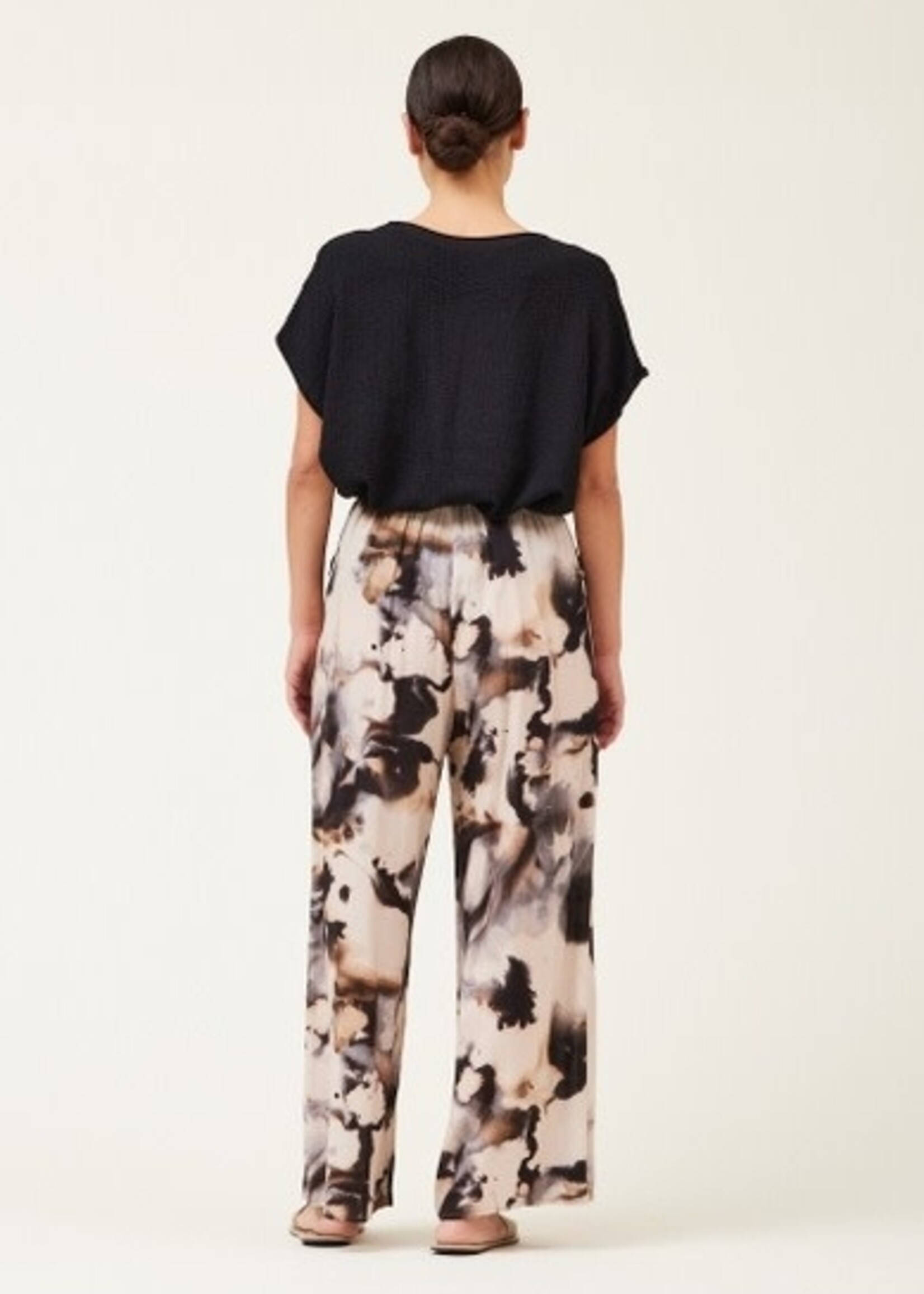 Grade & Gather Swirl Print Wide Leg Pant