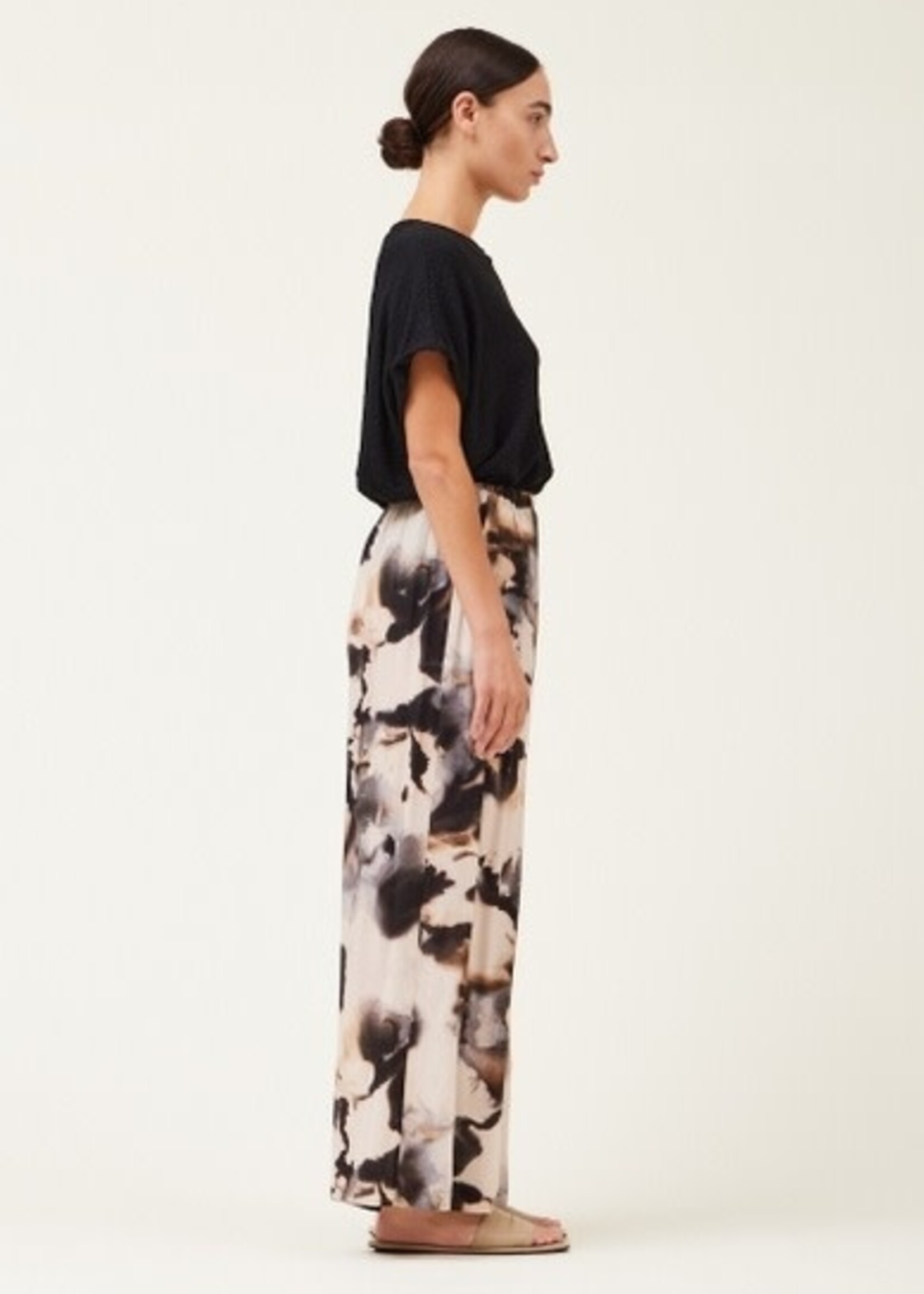 Grade & Gather Swirl Print Wide Leg Pant