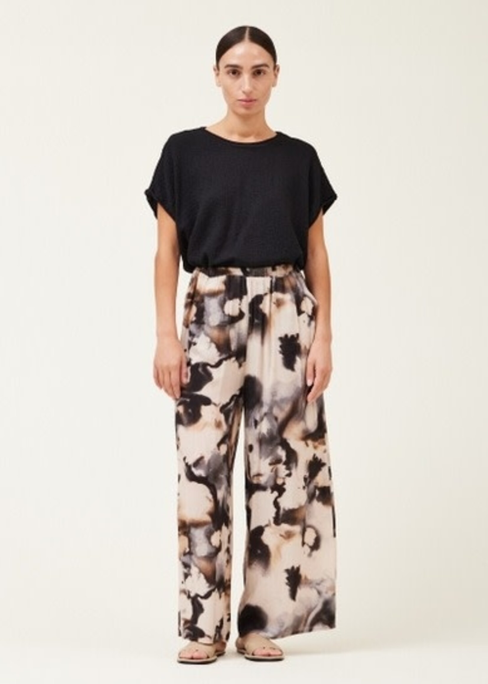 Grade & Gather Swirl Print Wide Leg Pant