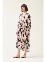 Grade & Gather Swirl Print Kaftan Tunic Dress Neutral