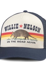 Willie Nelson Armadillo On The Road Again Trucker Hat
