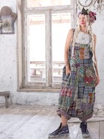 Magnolia Pearl Patchwork Frankie Overalls 125 Madras Rainbow One Size