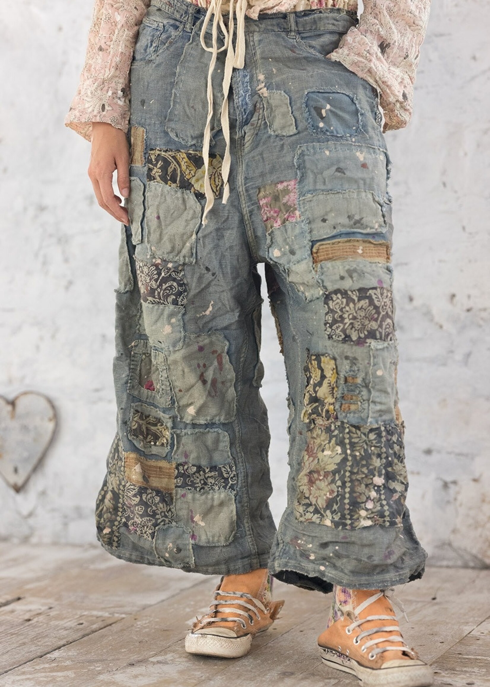 Magnolia Pearl Linen Dani Blues Denims PANTS 652 Washed Indigo One Size