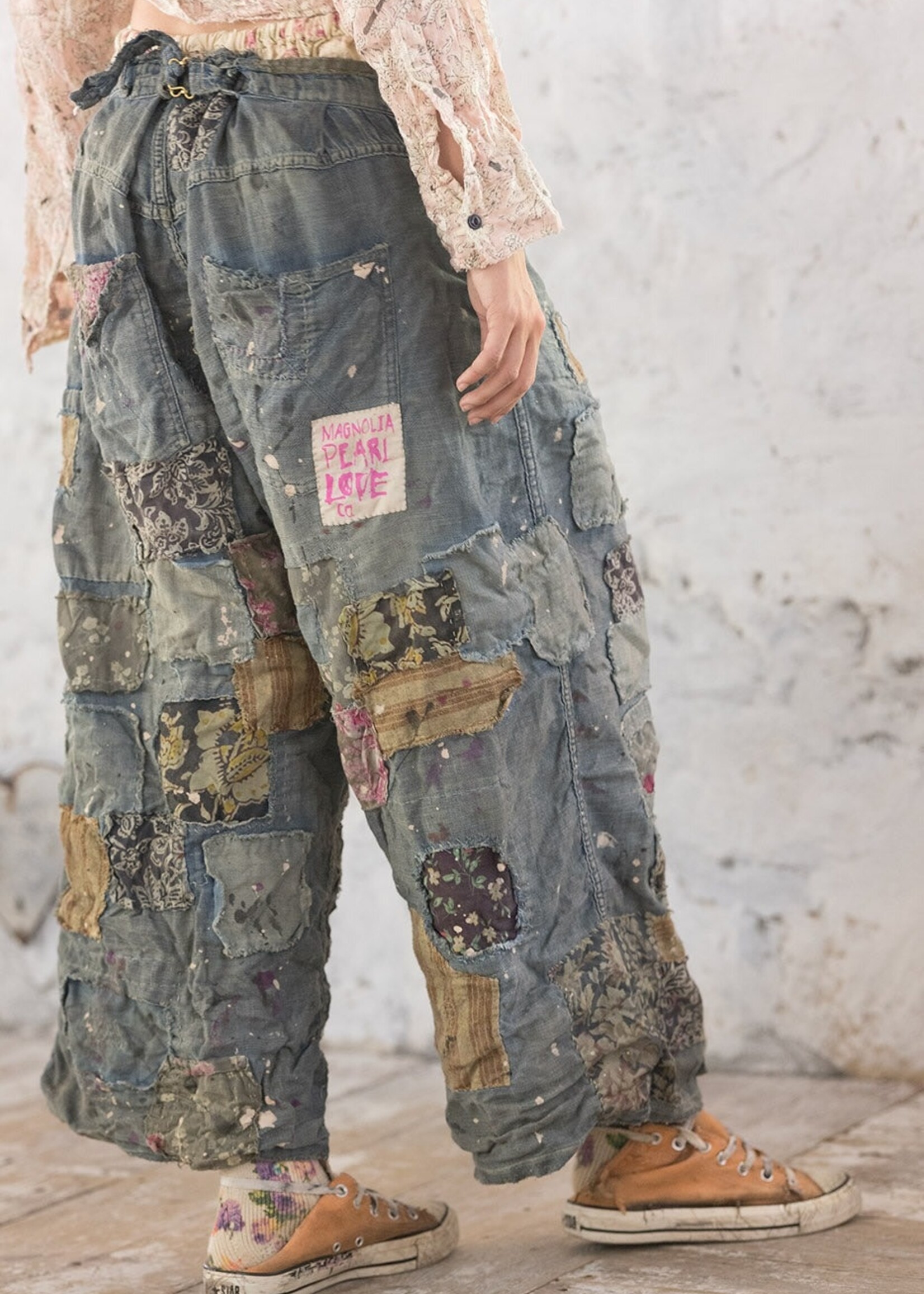 Magnolia Pearl Linen Dani Blues Denims PANTS 652 Washed Indigo One Size