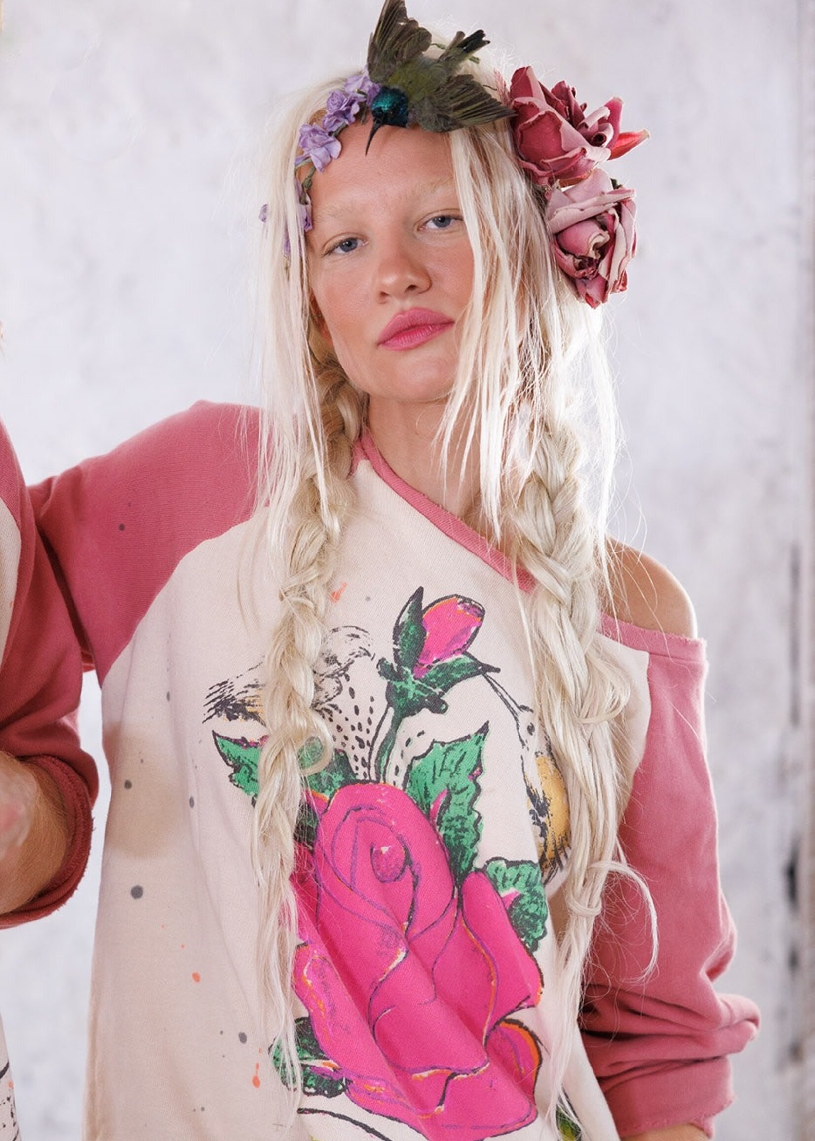 Magnolia Pearl Abbeyrosa Richi Sweatshirt Top 1945 Petal