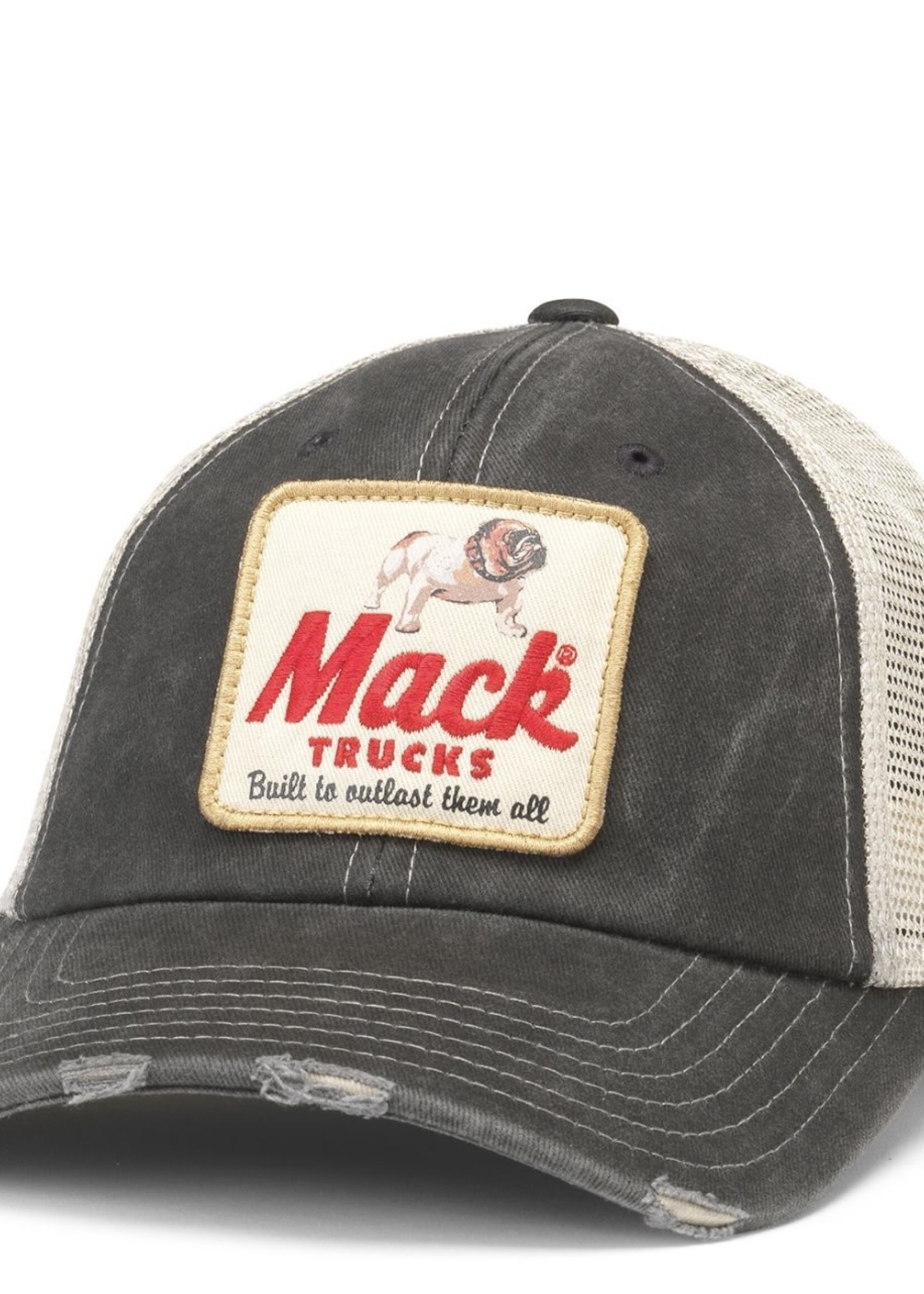Mack Truck Baseball Cap Hat distressed black