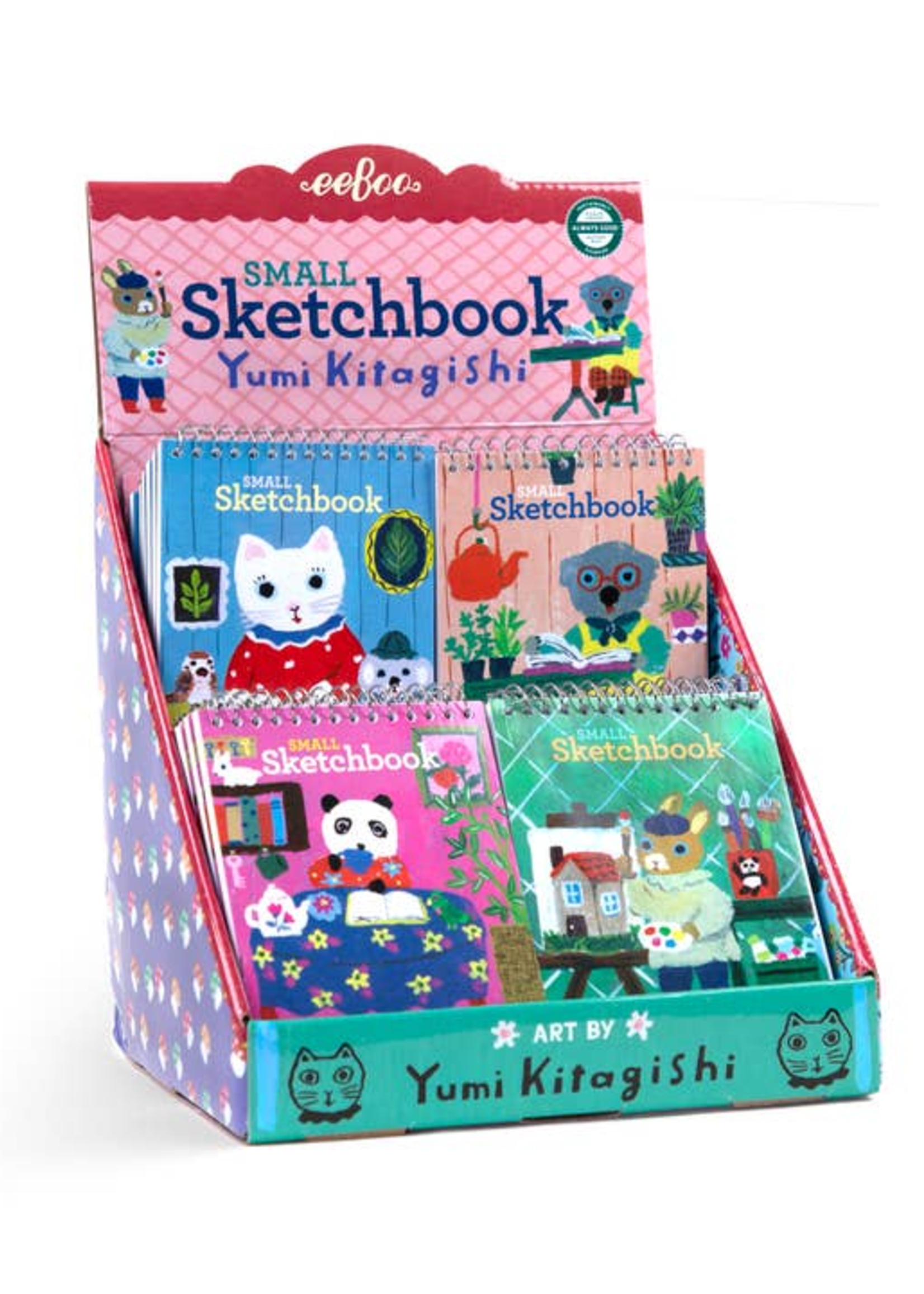eeBoo Yumi Kitagishi Small Sketchbook Asstd