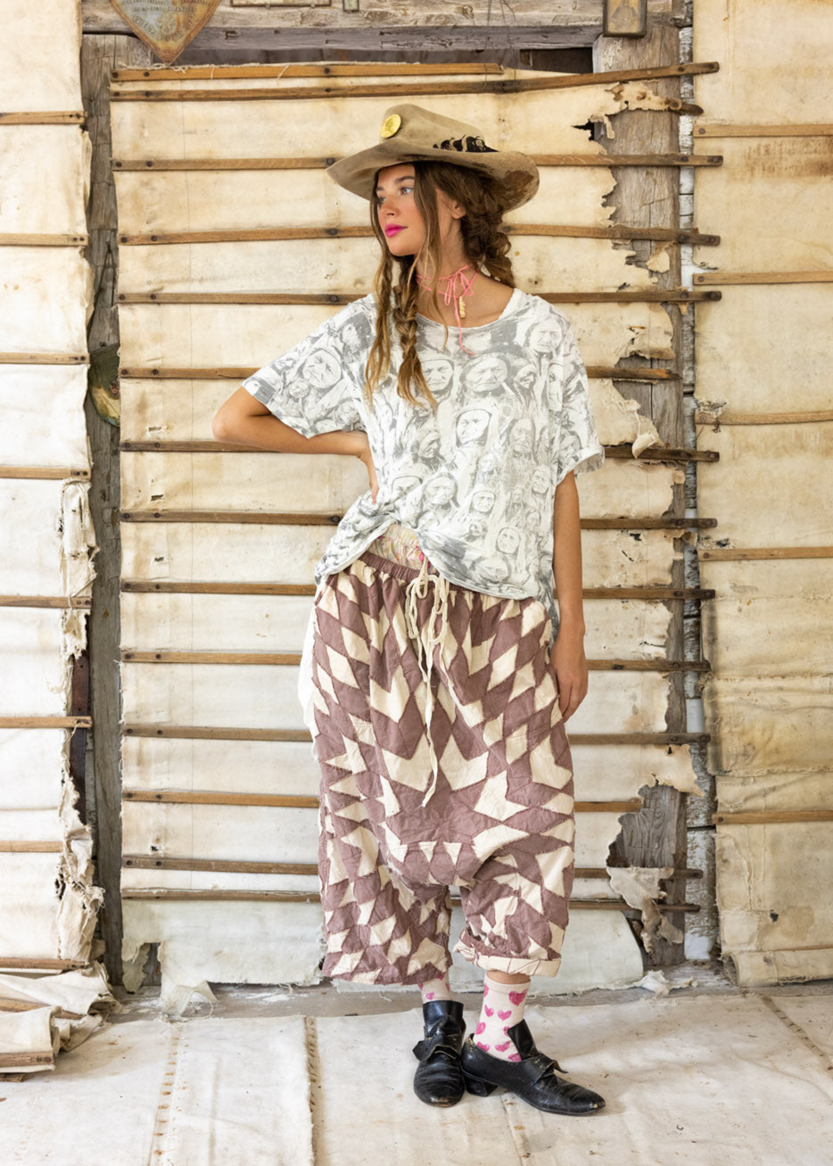 Magnolia Pearl Quiltwork Garcon Trousers Pants 271 Canopy OS