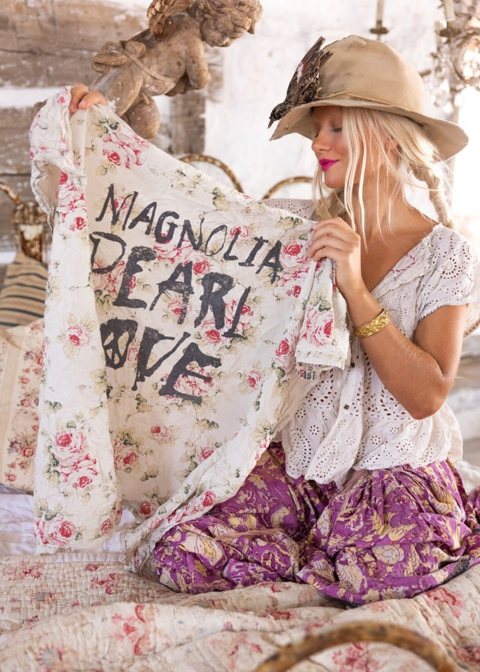 Magnolia Pearl MP Love Co Floral Scarf 126 Rossetti OS