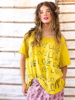 Magnolia Pearl Love Amor Tee Top 1944 Electric Sunflower One Size