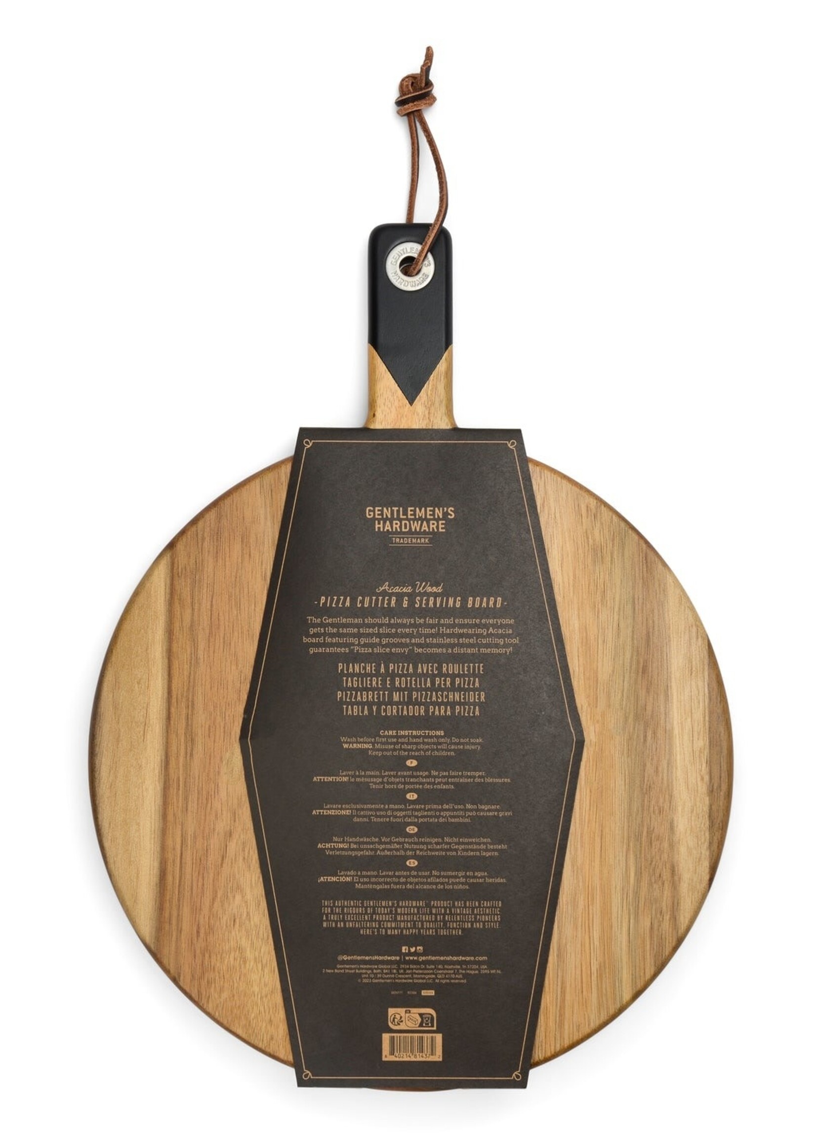 Gentlemen's Hardware GH Pizza Board with Cutter