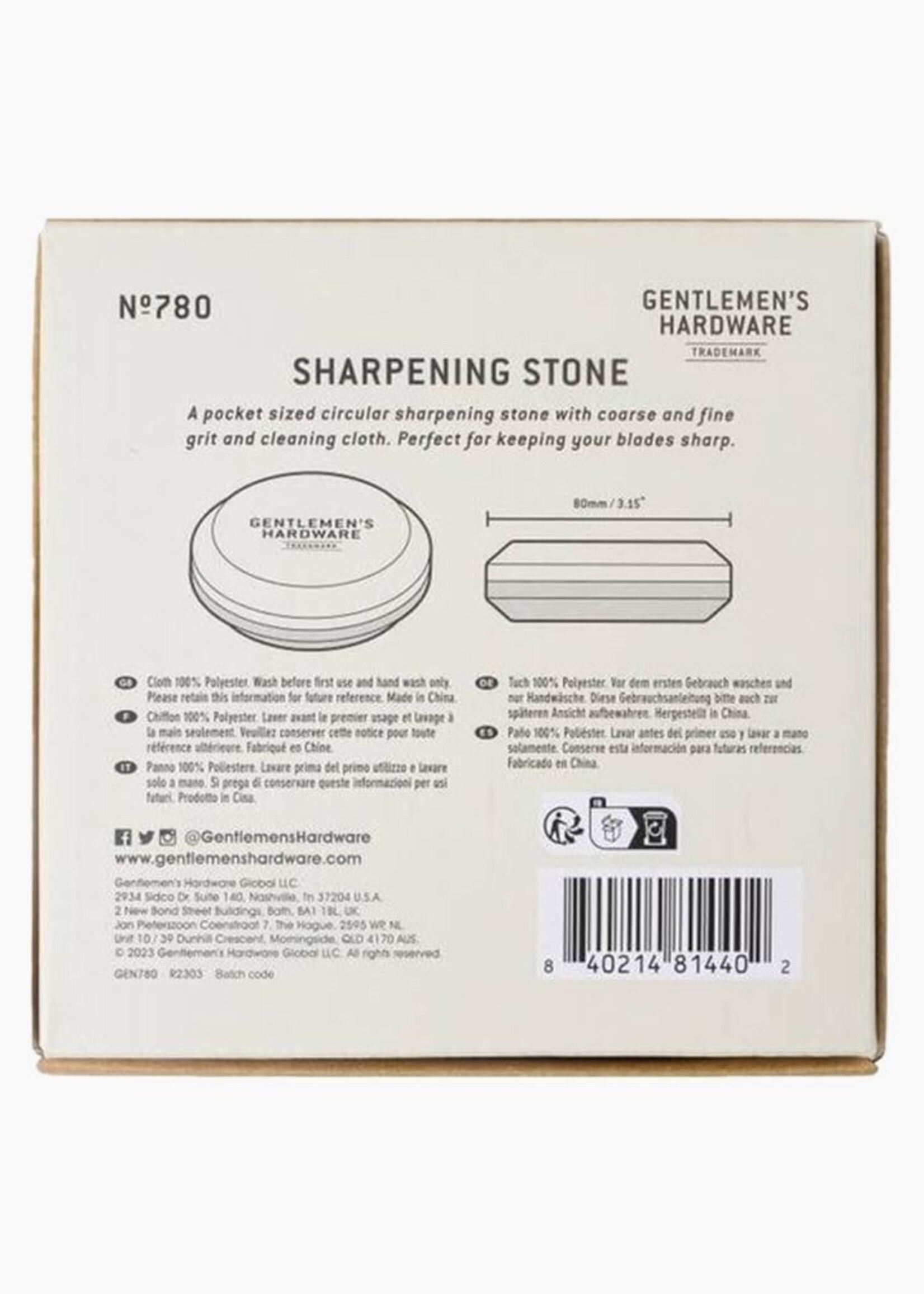 Gentlemen's Hardware GH Sharpening Stone