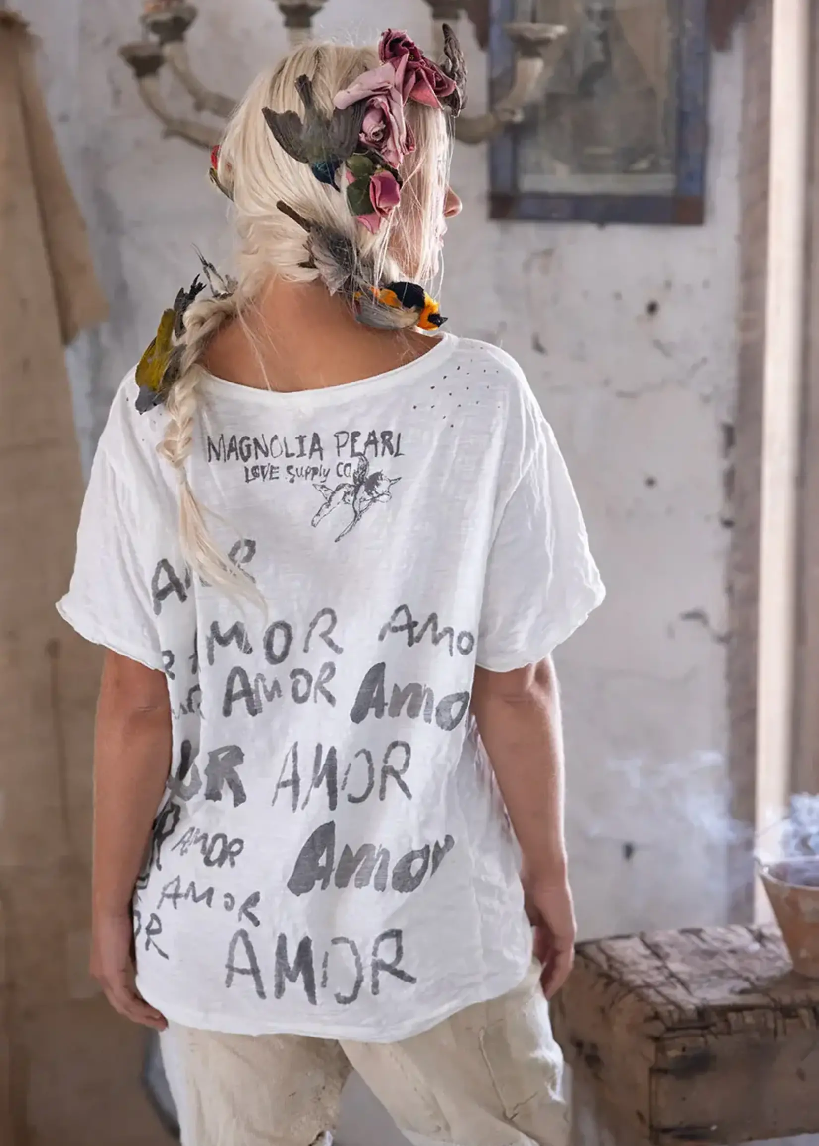 Magnolia Pearl Love Amor Tee Top 1944 True One Size
