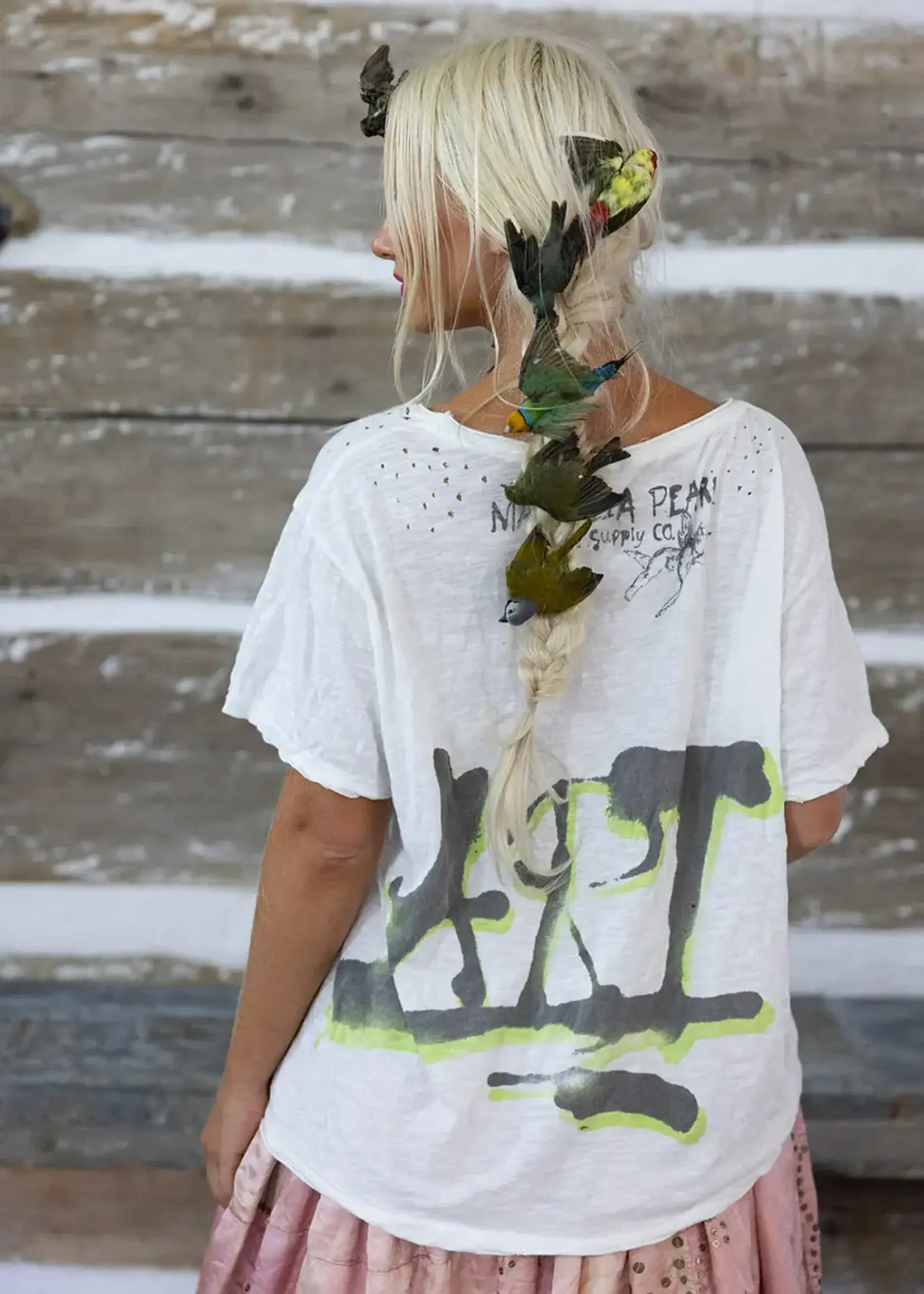 Magnolia Pearl Art of Palm Tee Top 2125 True One Size