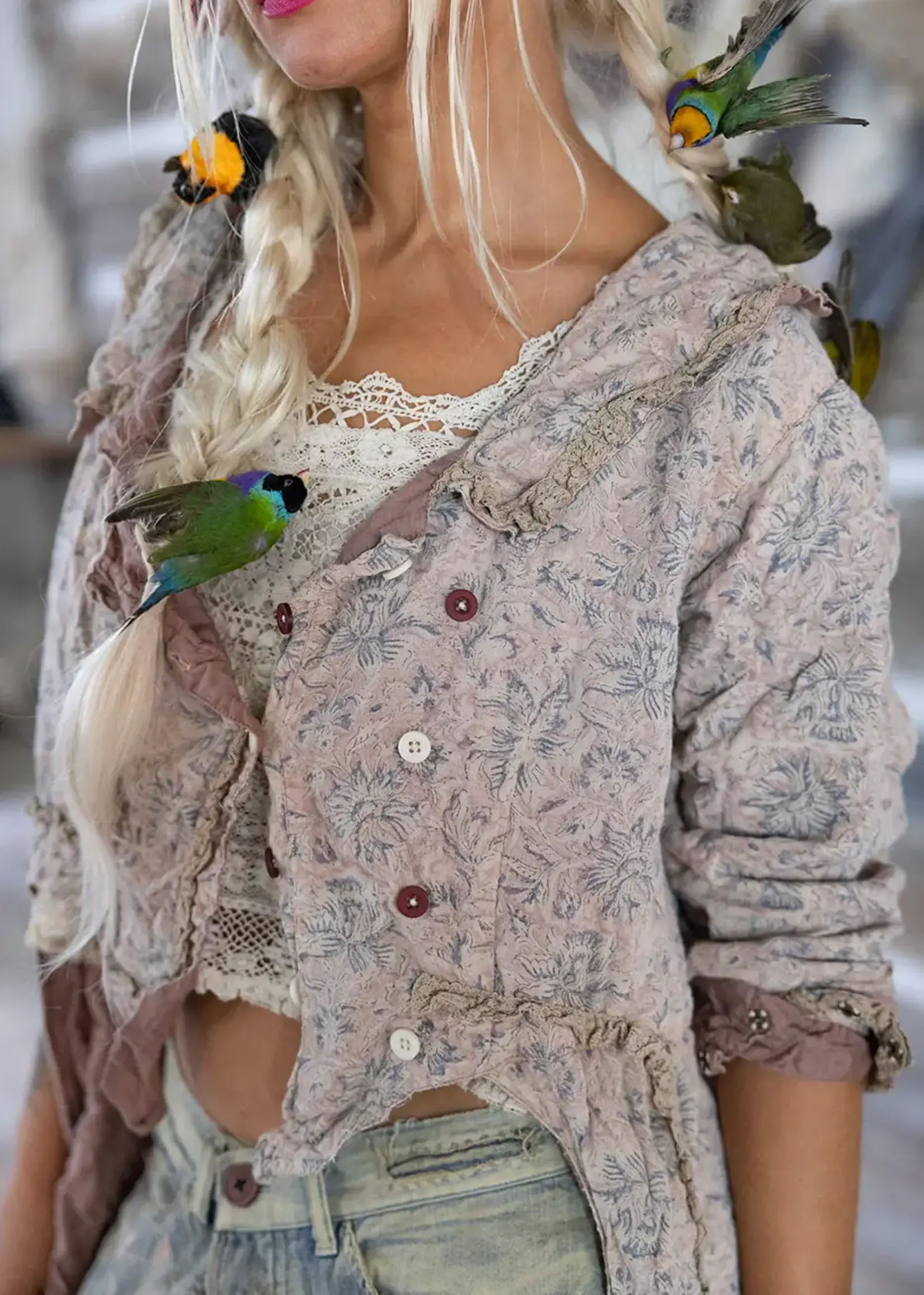 Magnolia Pearl Season Of Love Lydmila Jacket 537 Tulsi One Size