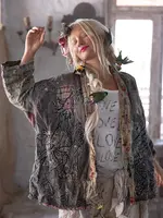 Magnolia Pearl Dragon Julian Kimono Jacket 1077 Raven One Size