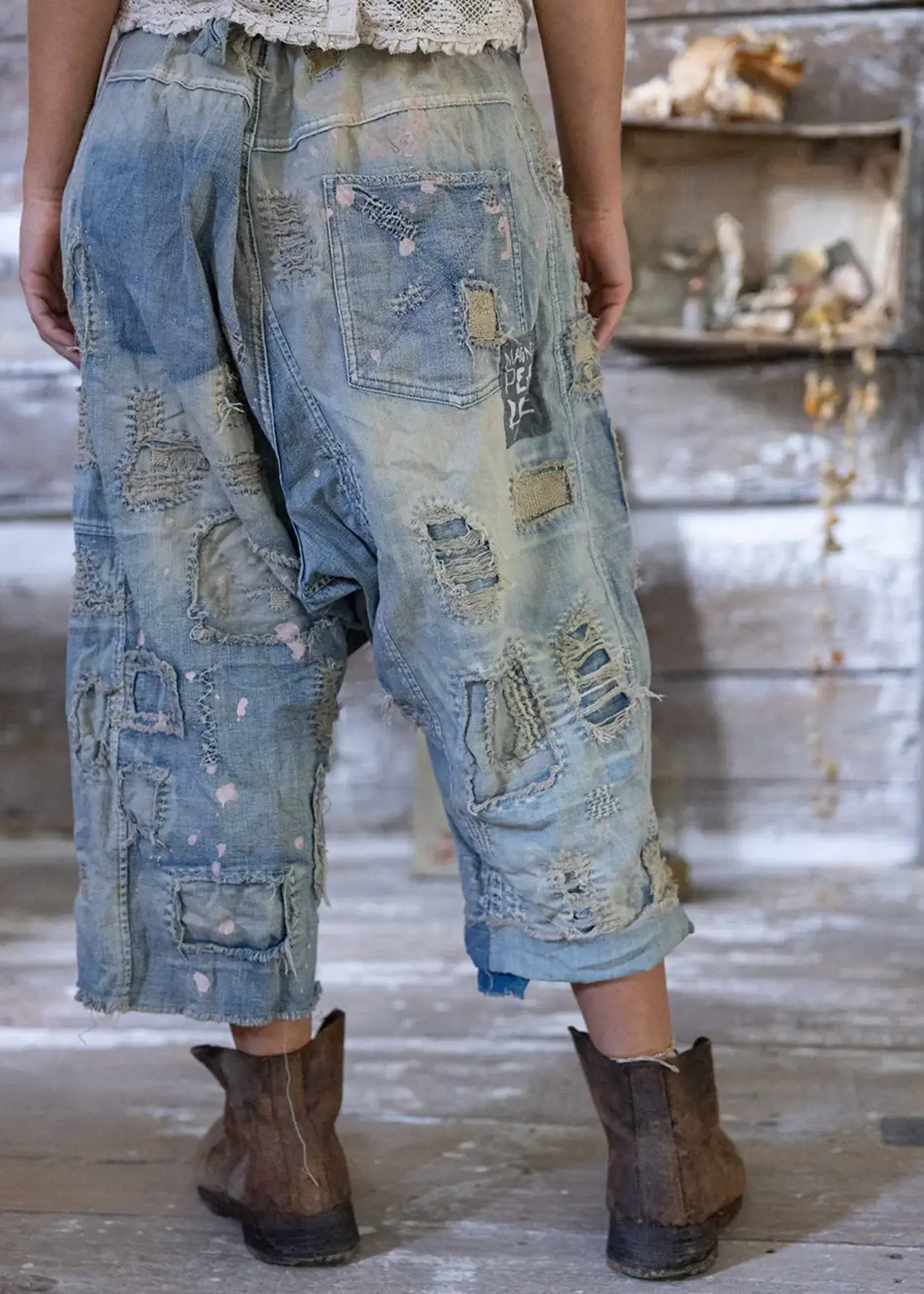 Magnolia Pearl Yosemite Denims Washed Indigo Pants 774 One Size