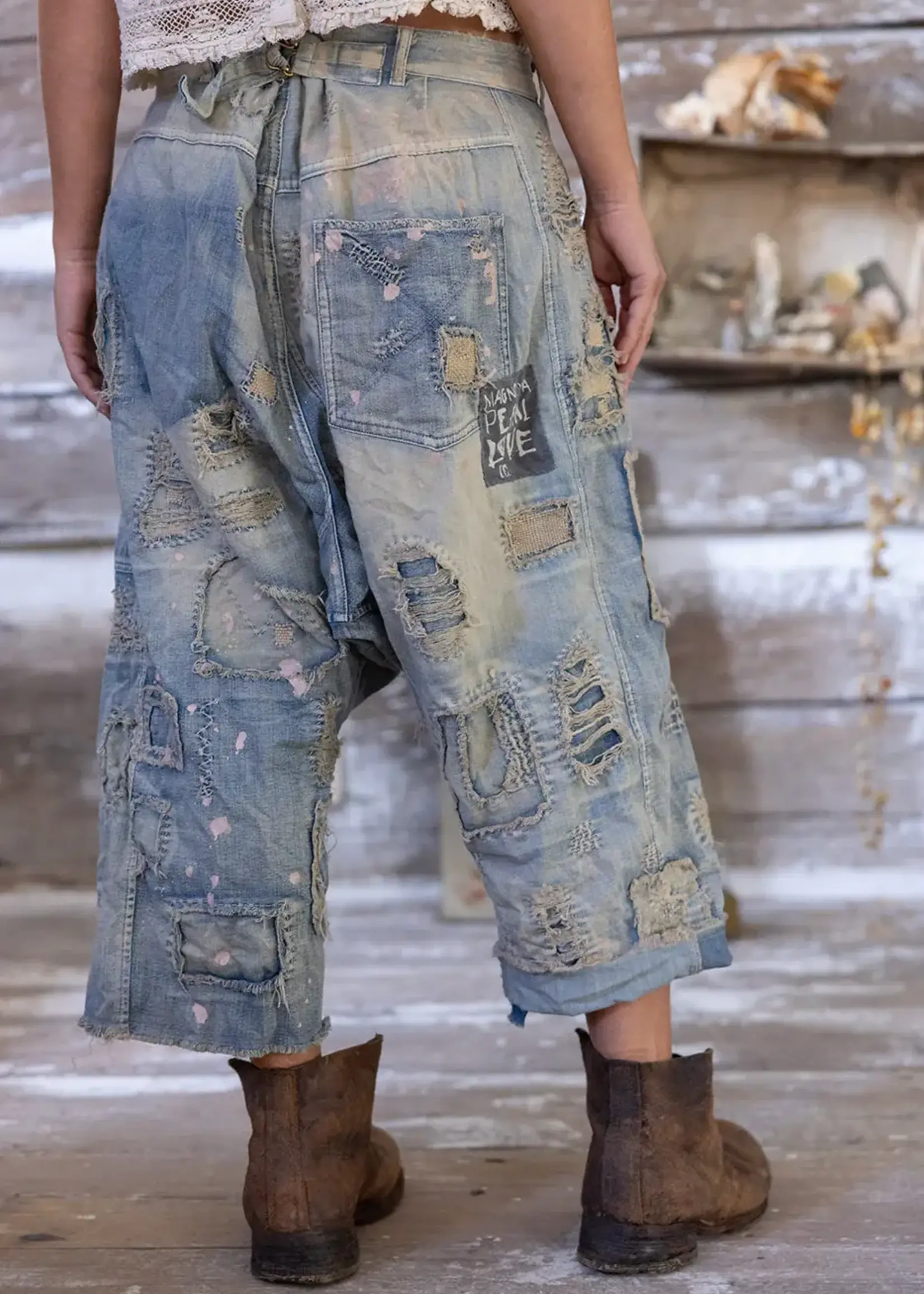Magnolia Pearl Yosemite Denims Washed Indigo Pants 774 One Size
