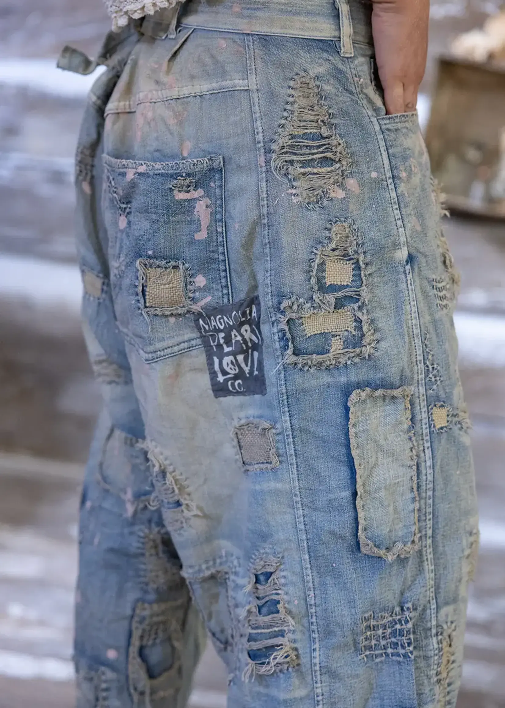 Magnolia Pearl Yosemite Denims Washed Indigo Pants 774 One Size