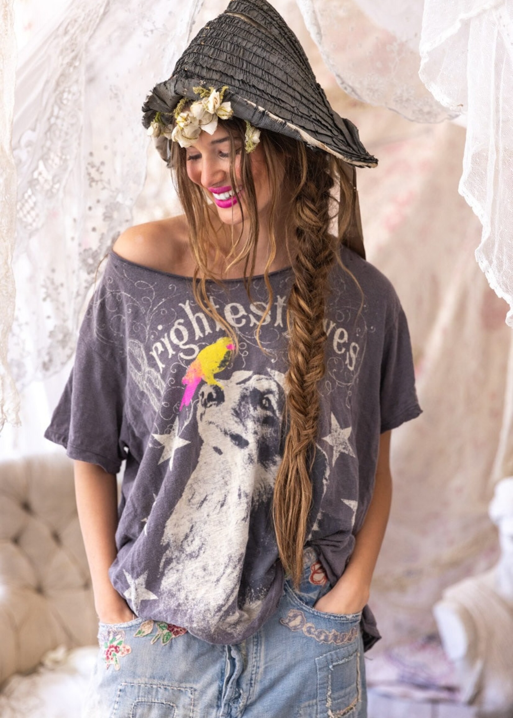 Magnolia Pearl Brightest Eyes Tee Top 2173 Ozzy One Size
