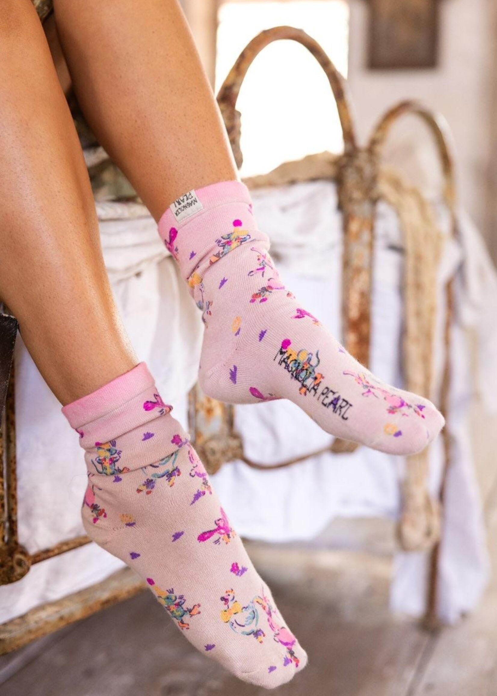 Magnolia Pearl MP Skate Boos Socks 103 Azalea Dip Dye