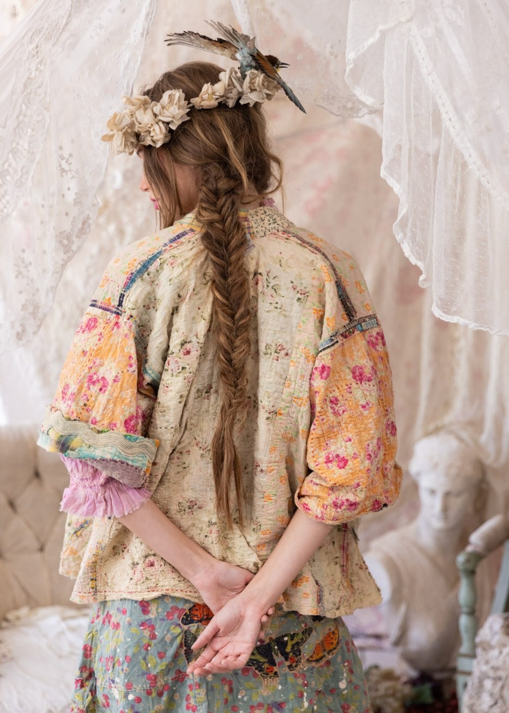 Magnolia Pearl Patchwork Dekker Kimono Jacket 1152 One Size