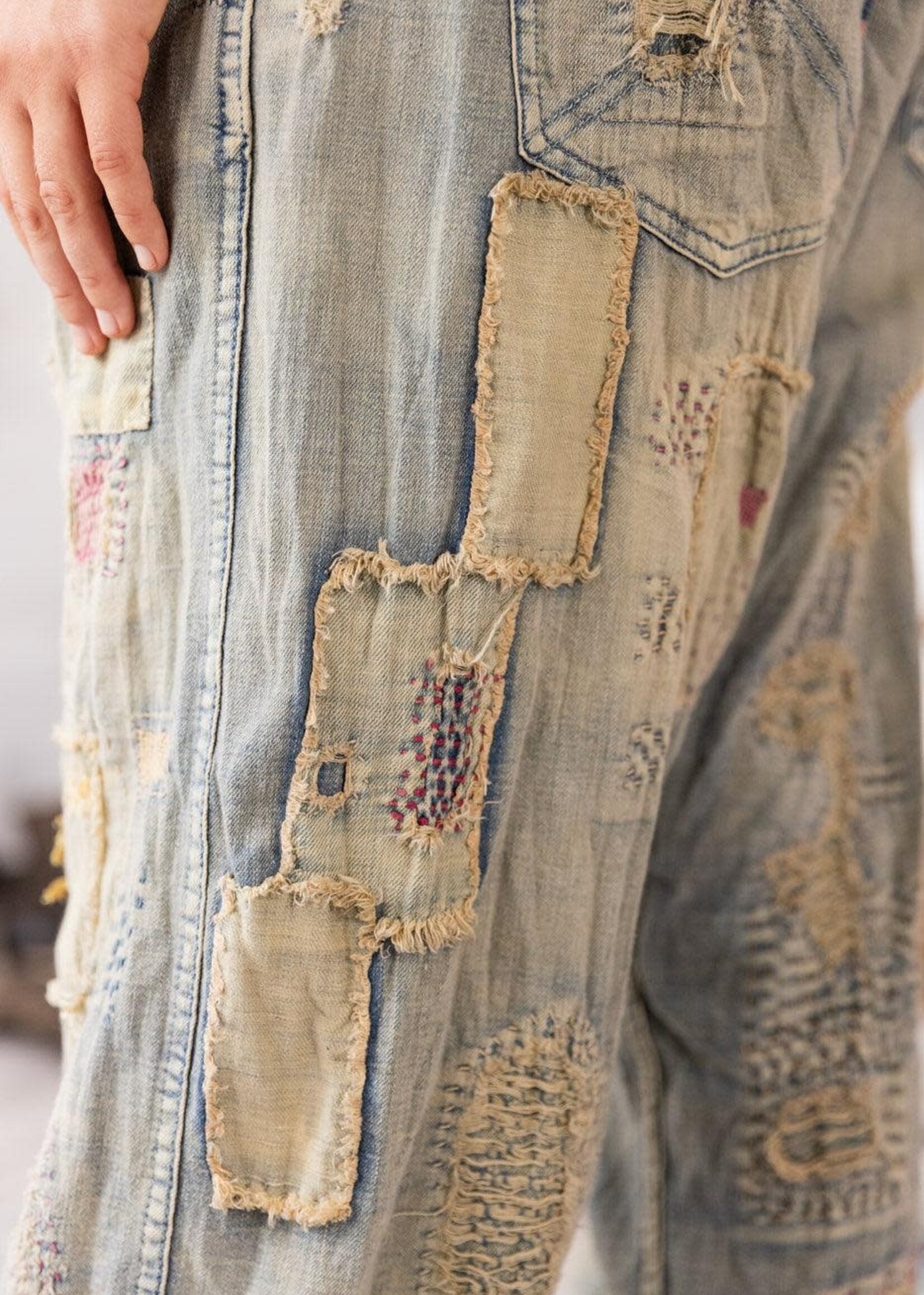Magnolia Pearl Eva Denims Pants 769 Washed Indigo One Size