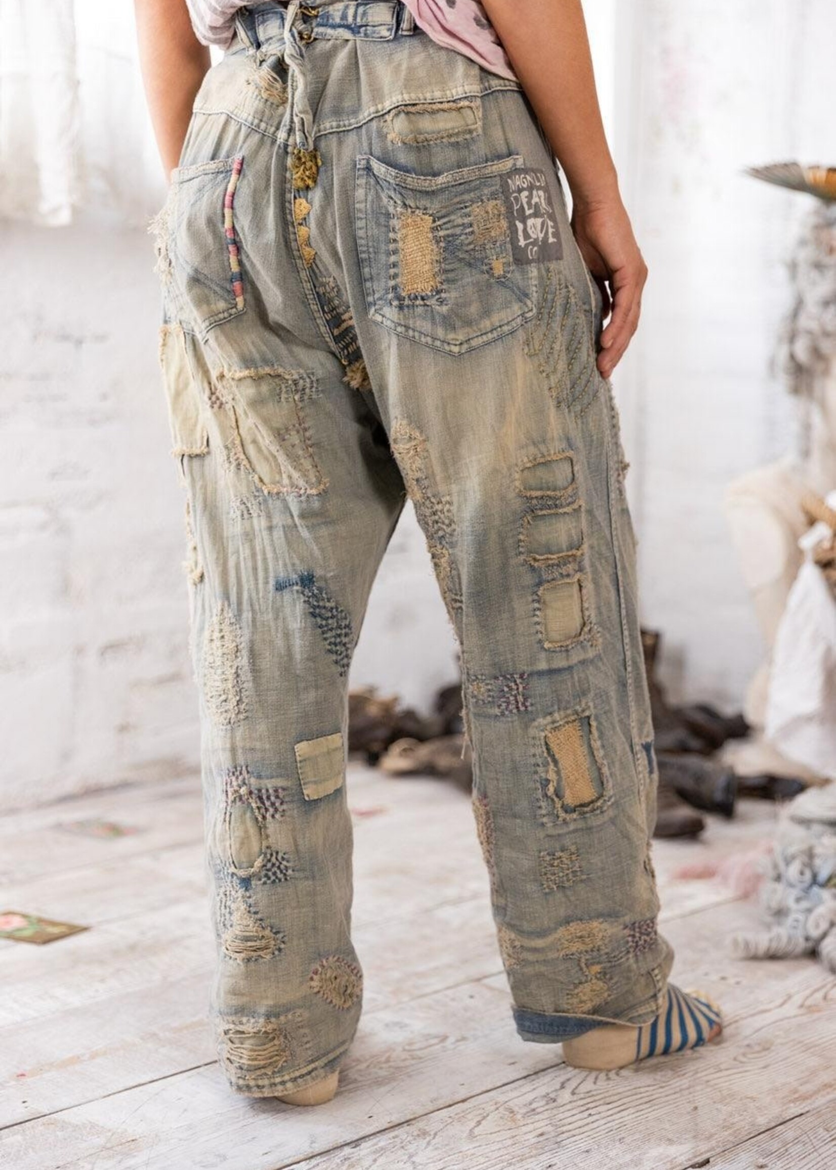 Magnolia Pearl Eva Denims Pants 769 Washed Indigo One Size