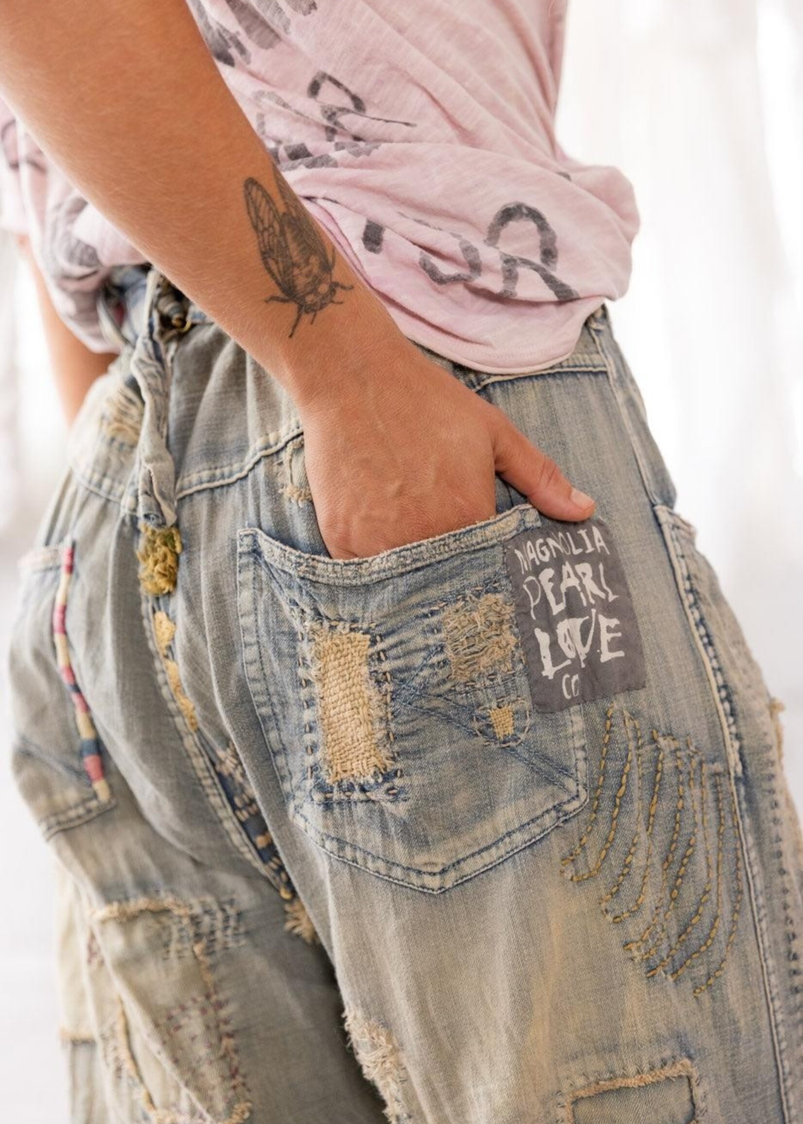 Magnolia Pearl Eva Denims Pants 769 Washed Indigo One Size