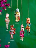 Nathalie Lete Set of Dressed Woodland Animal Ornaments *Limited Special*