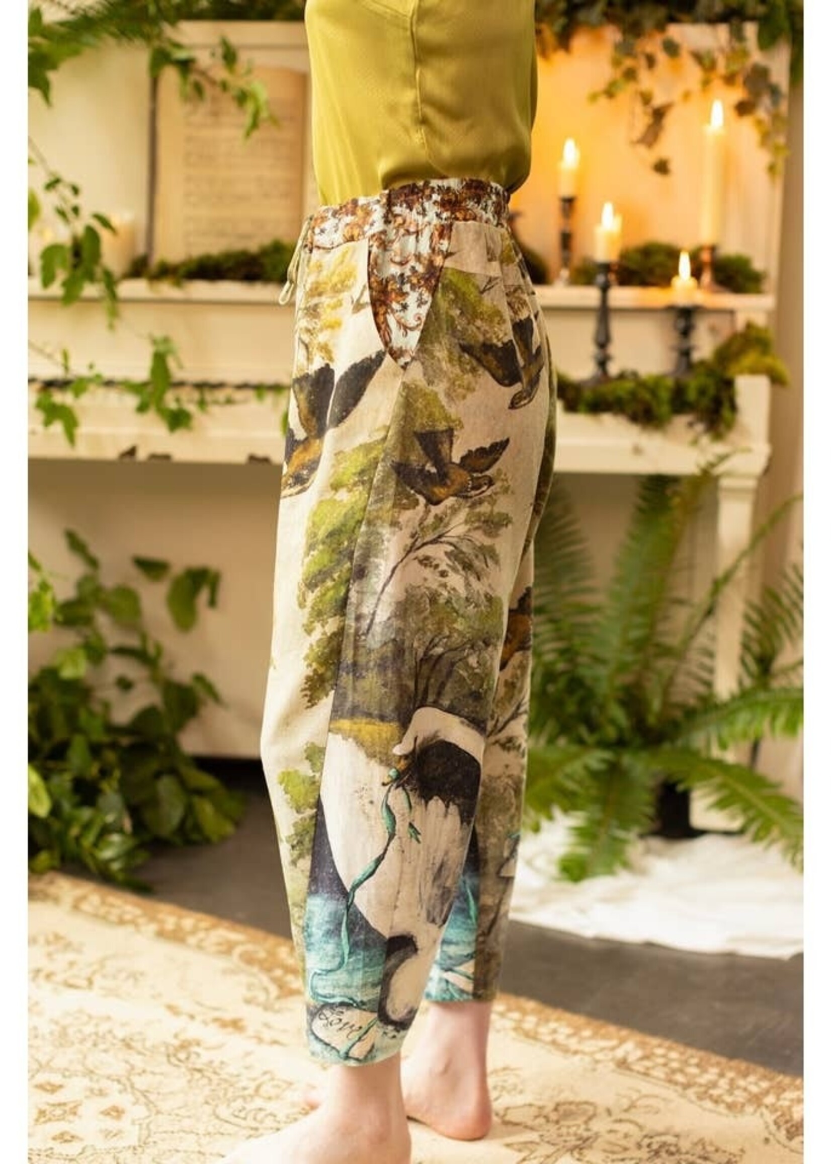 Market of Stars Theatre of Dreams Boho Linen Pants L/XL