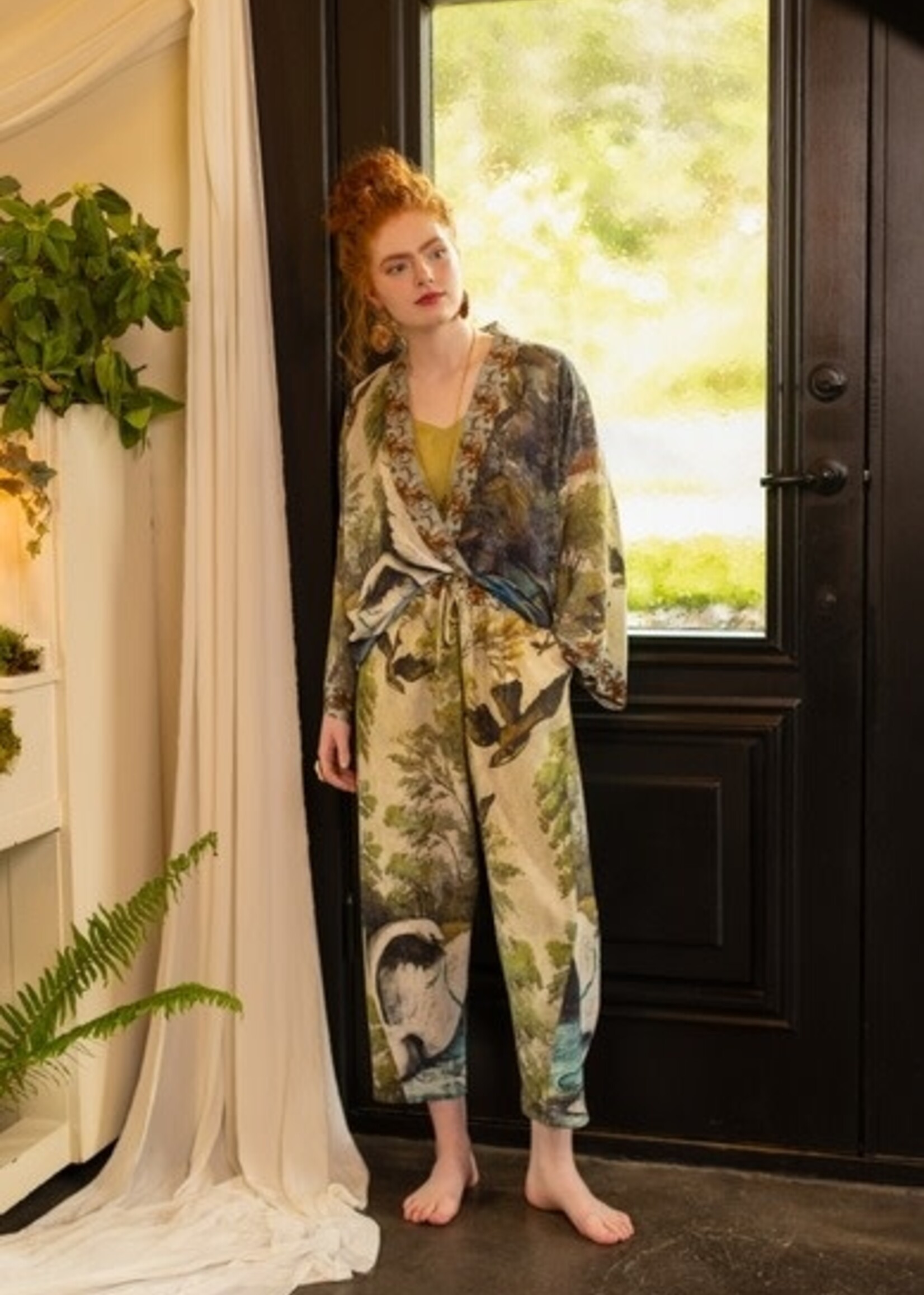 Market of Stars Theatre of Dreams Boho Linen Pants L/XL