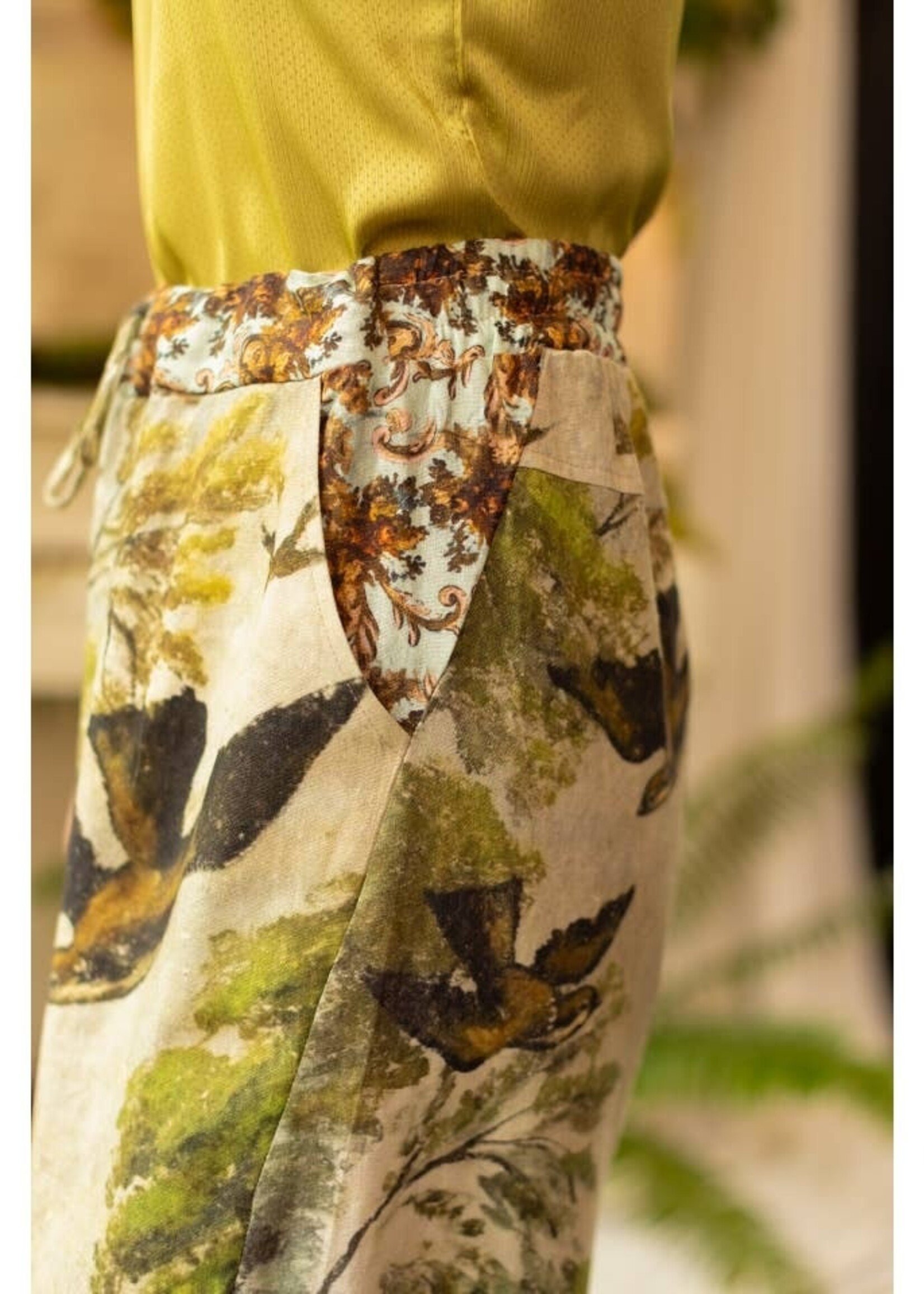 Market of Stars Theatre of Dreams Boho Linen Pants L/XL