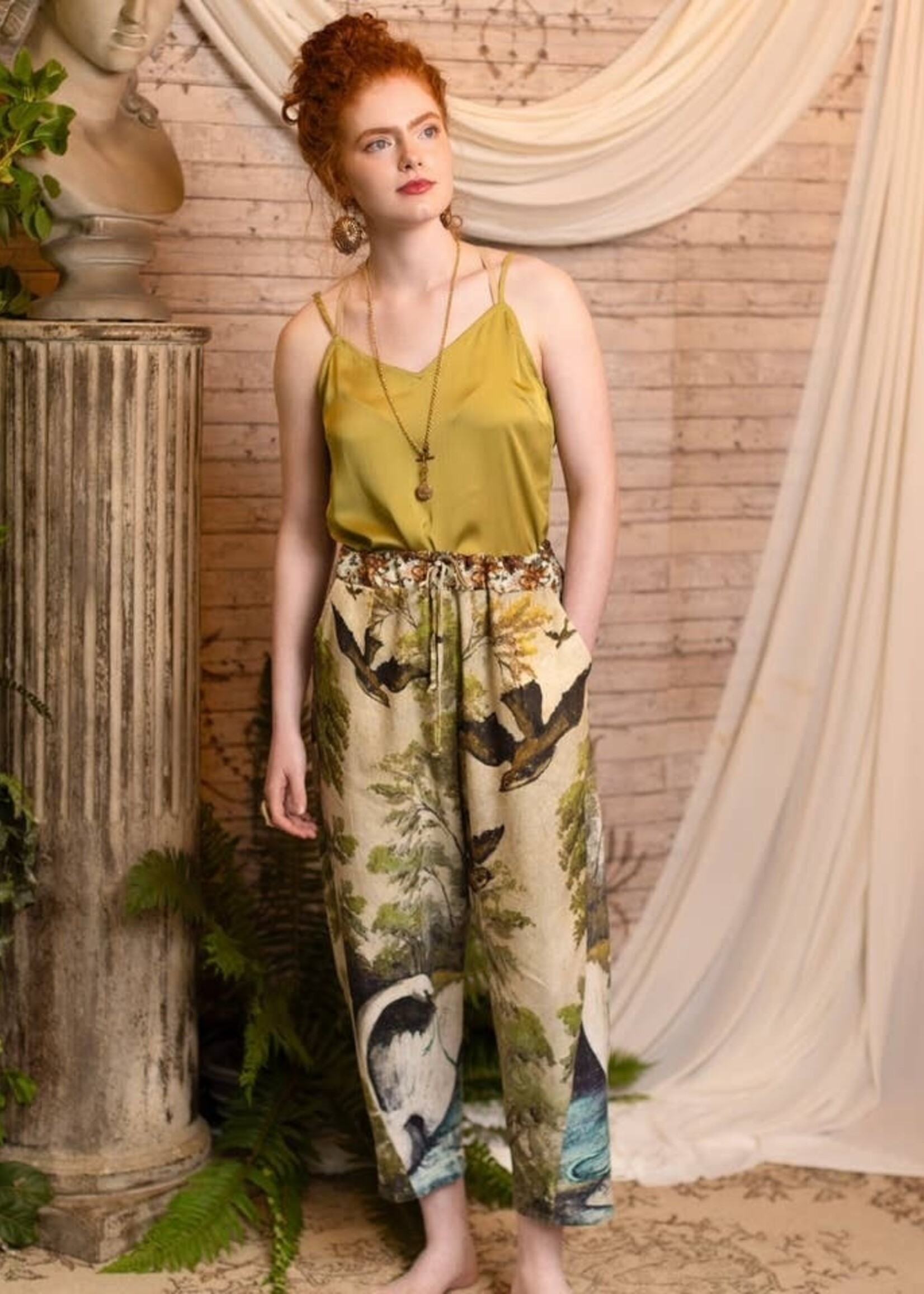 Market of Stars Theatre of Dreams Boho Linen Pants L/XL
